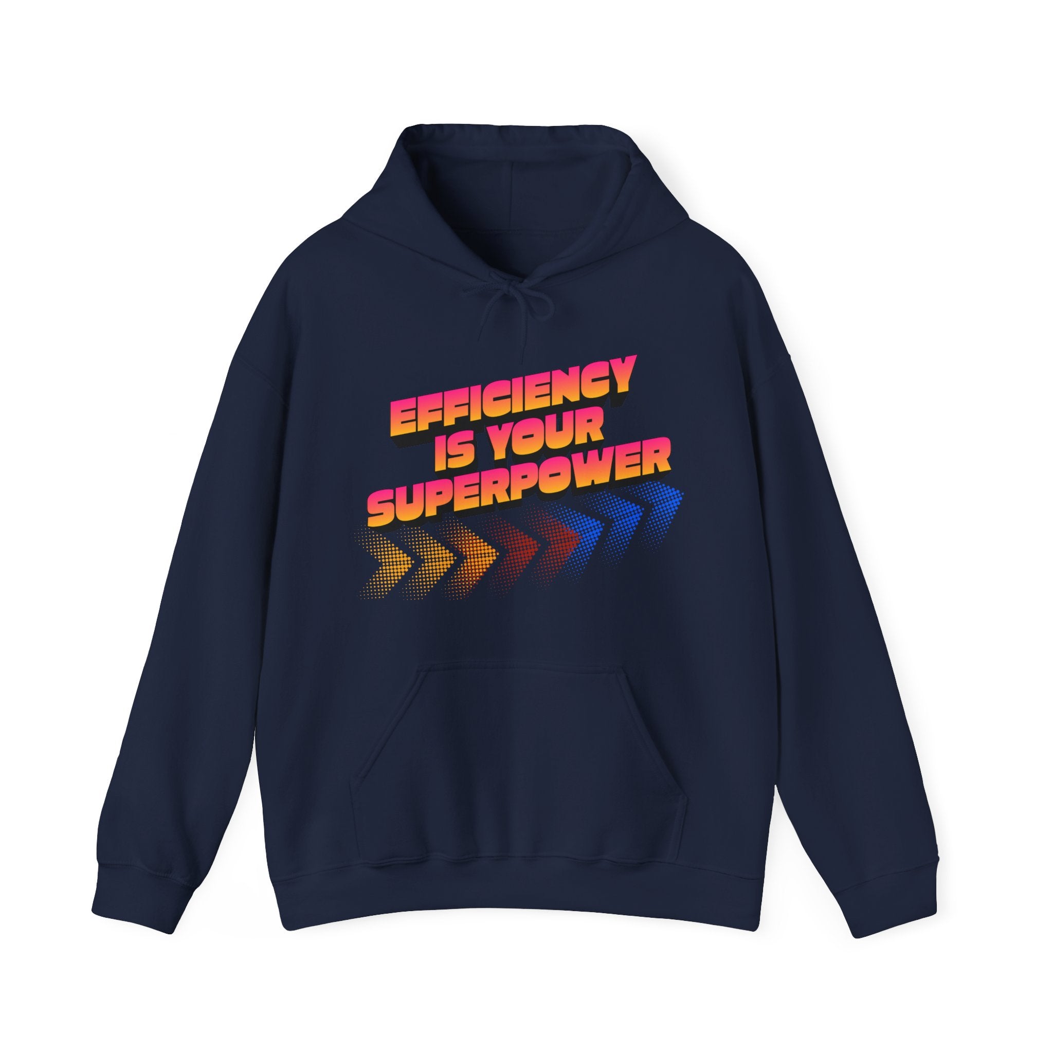 Efficiency Is Your Superpower Hoodie — Retro Motivational Sweatshirt for Busy Mums & Productivity Lovers