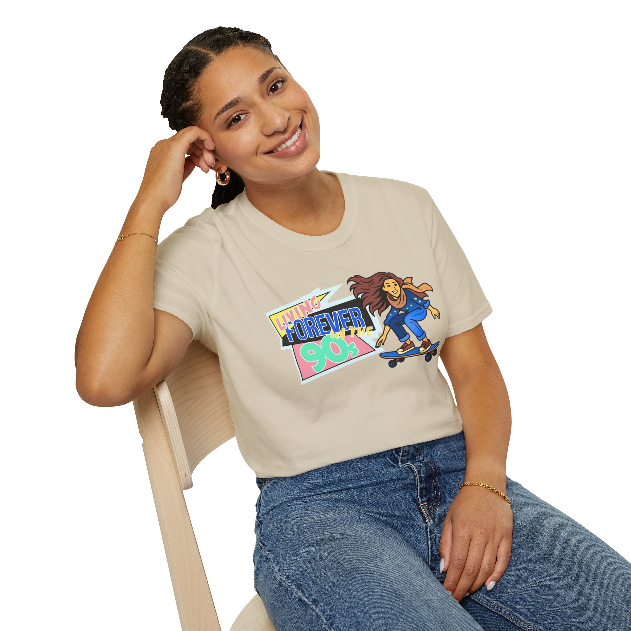 Forever 90s Skateboarder Mother's Day T-Shirt