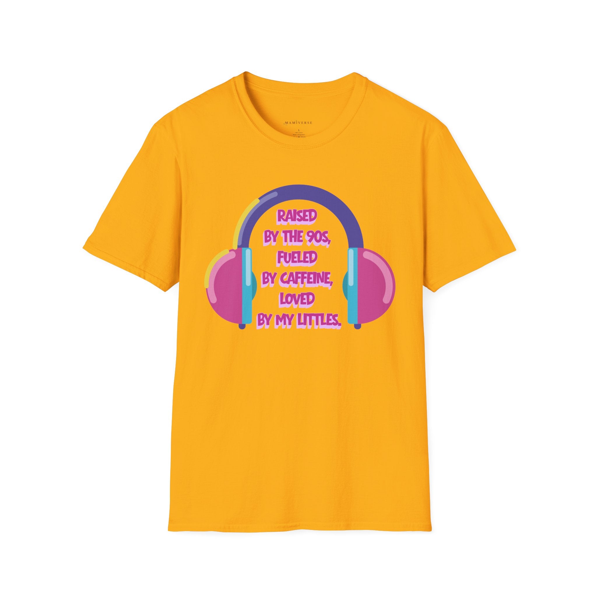 Raised By The 90s, Fueled By Caffeine, Loved By My Littles — Mother's Day T-Shirt