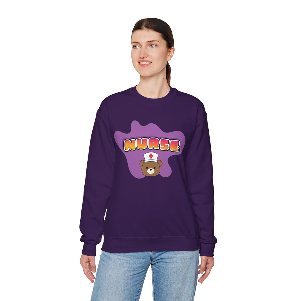 Nurse Mum Bear Crewneck Sweatshirt — Nurse Appreciation Gift