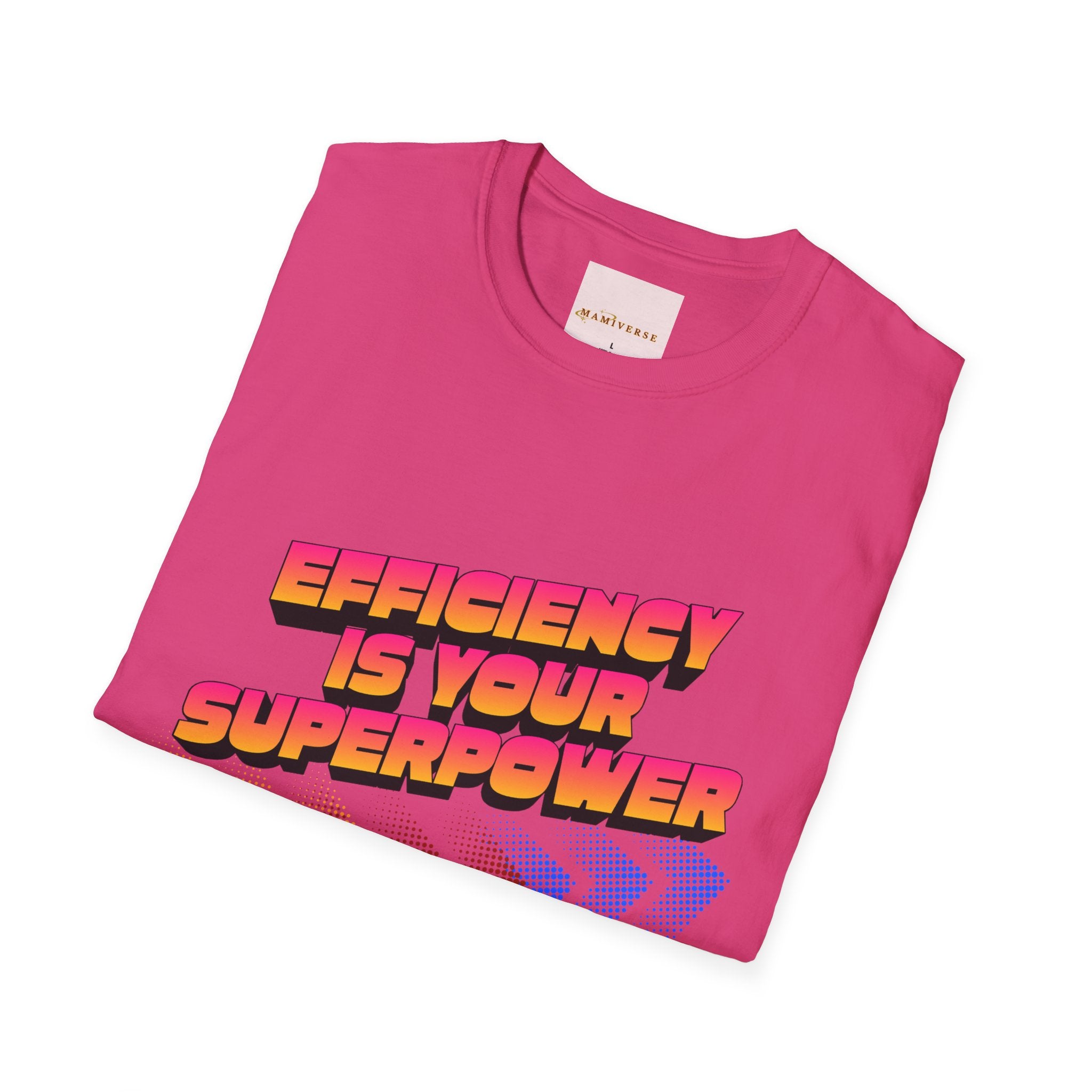 Efficiency Is Your Superpower Retro Motivational Appreciation Gift T-Shirt