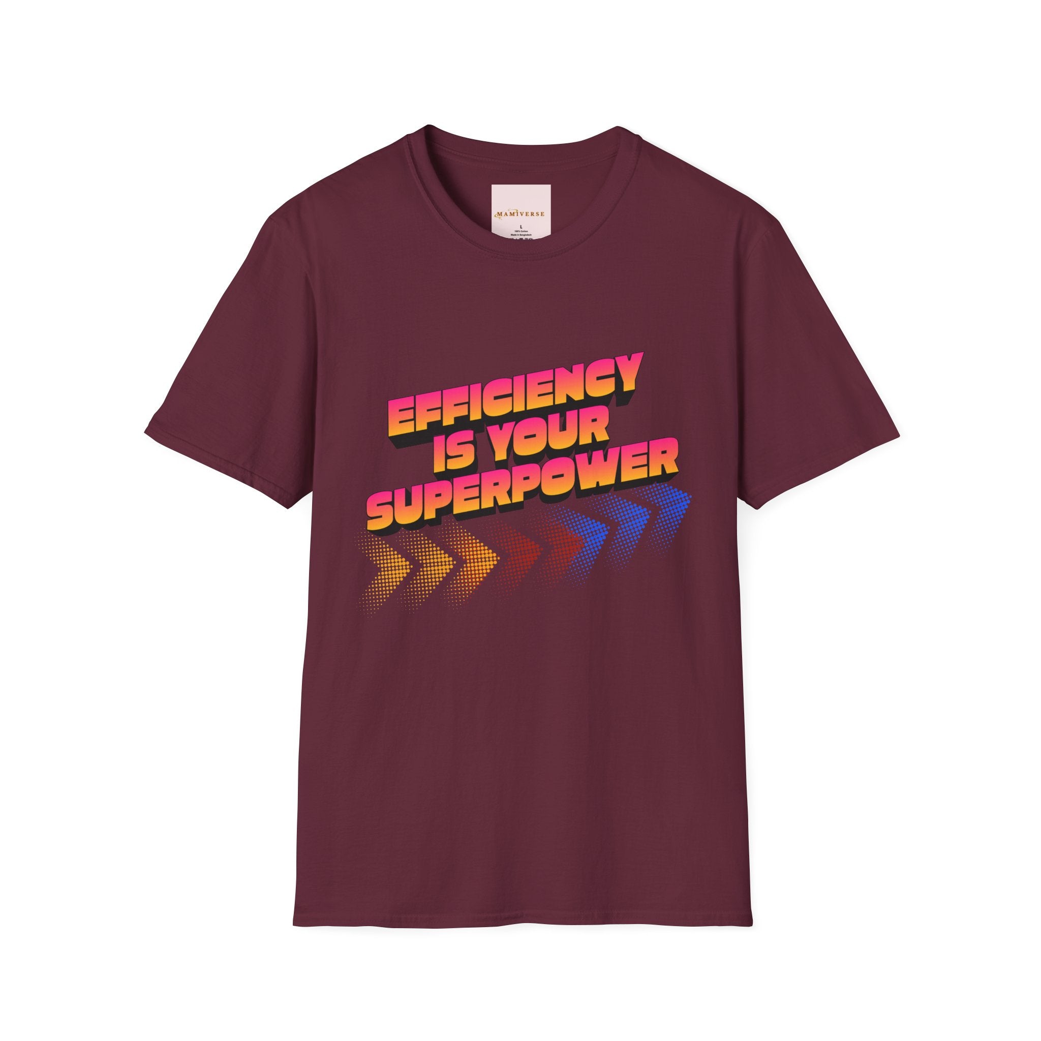 Efficiency Is Your Superpower Retro Motivational Appreciation Gift T-Shirt