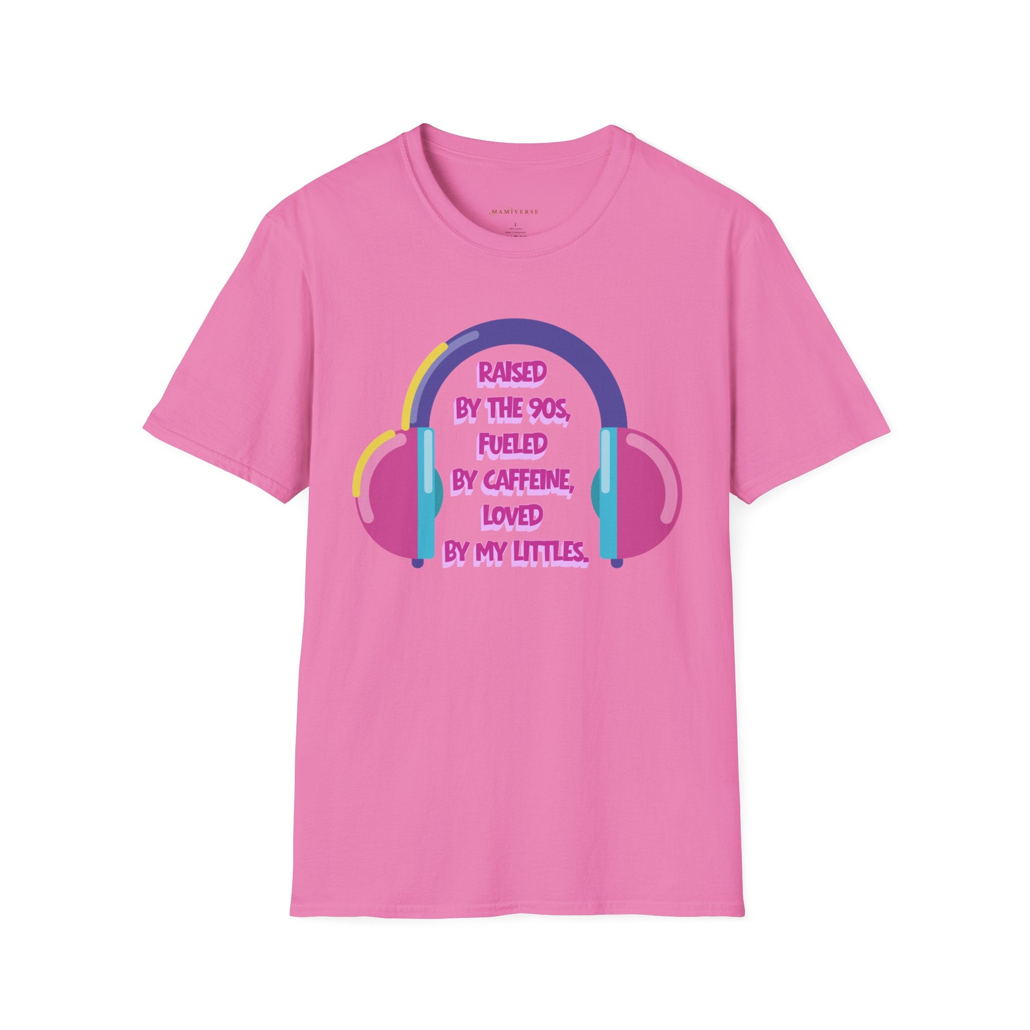Raised By The 90s, Fueled By Caffeine, Loved By My Littles — Mother's Day T-Shirt