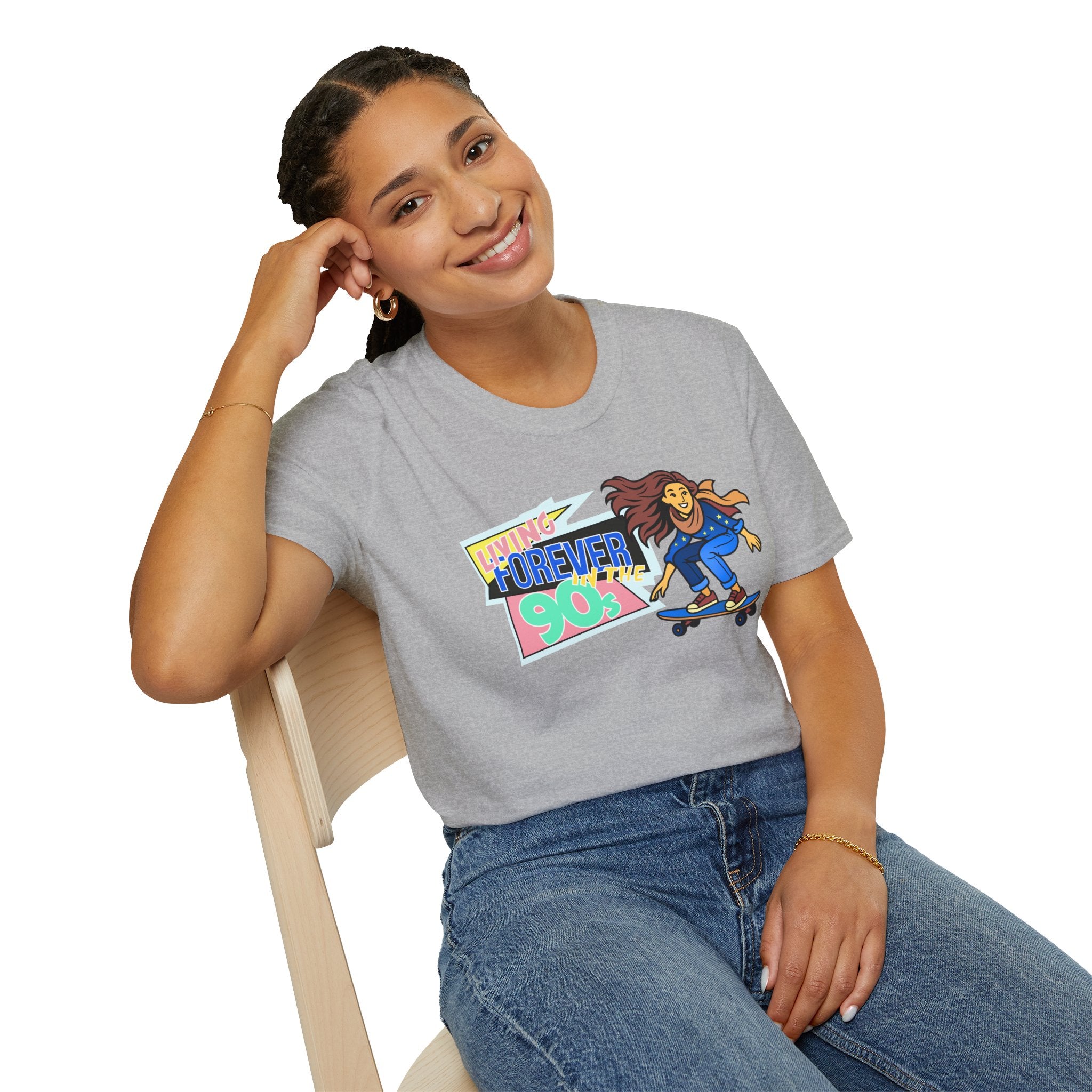 Forever 90s Skateboarder Mother's Day T-Shirt