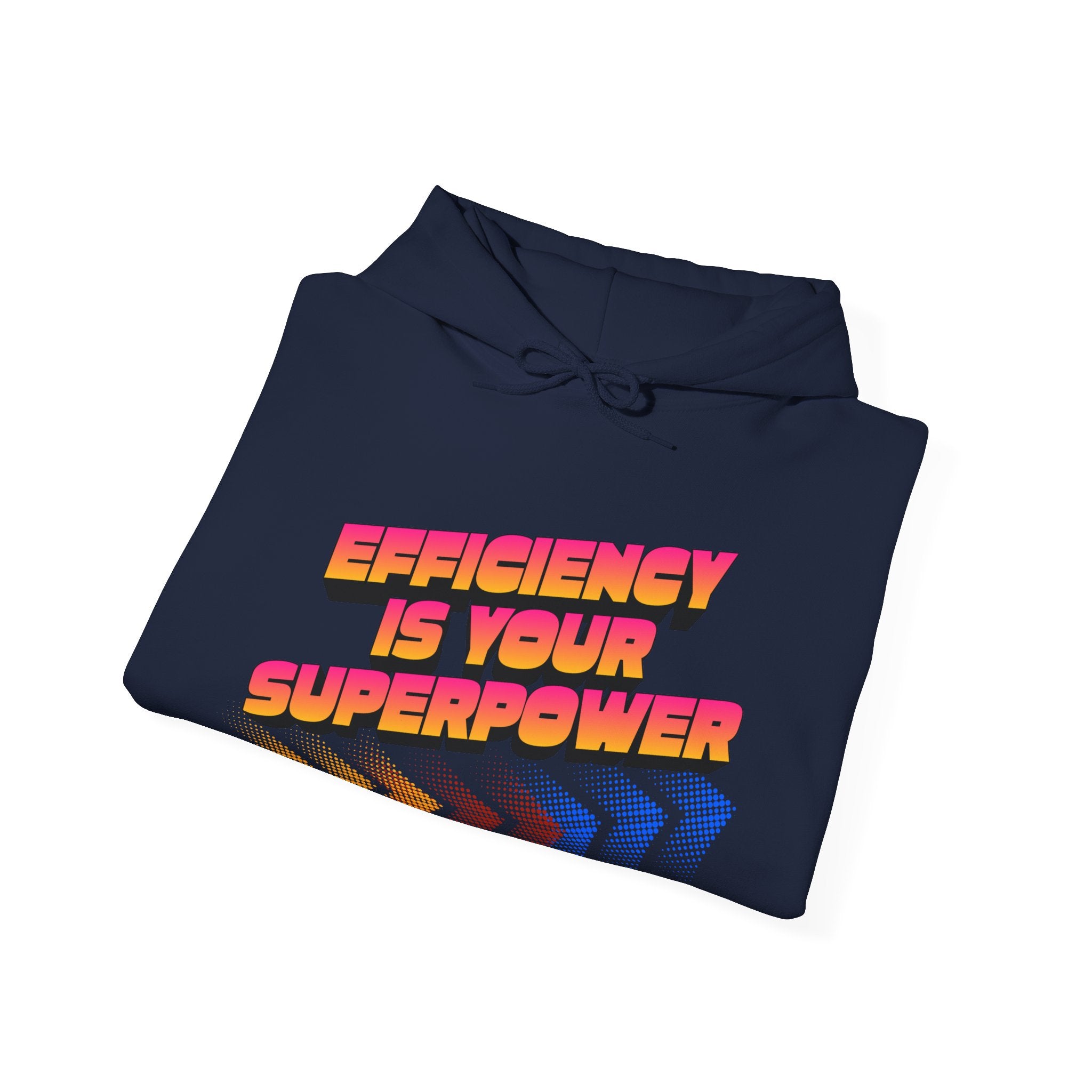 Efficiency Is Your Superpower Hoodie — Retro Motivational Sweatshirt for Busy Mums & Productivity Lovers