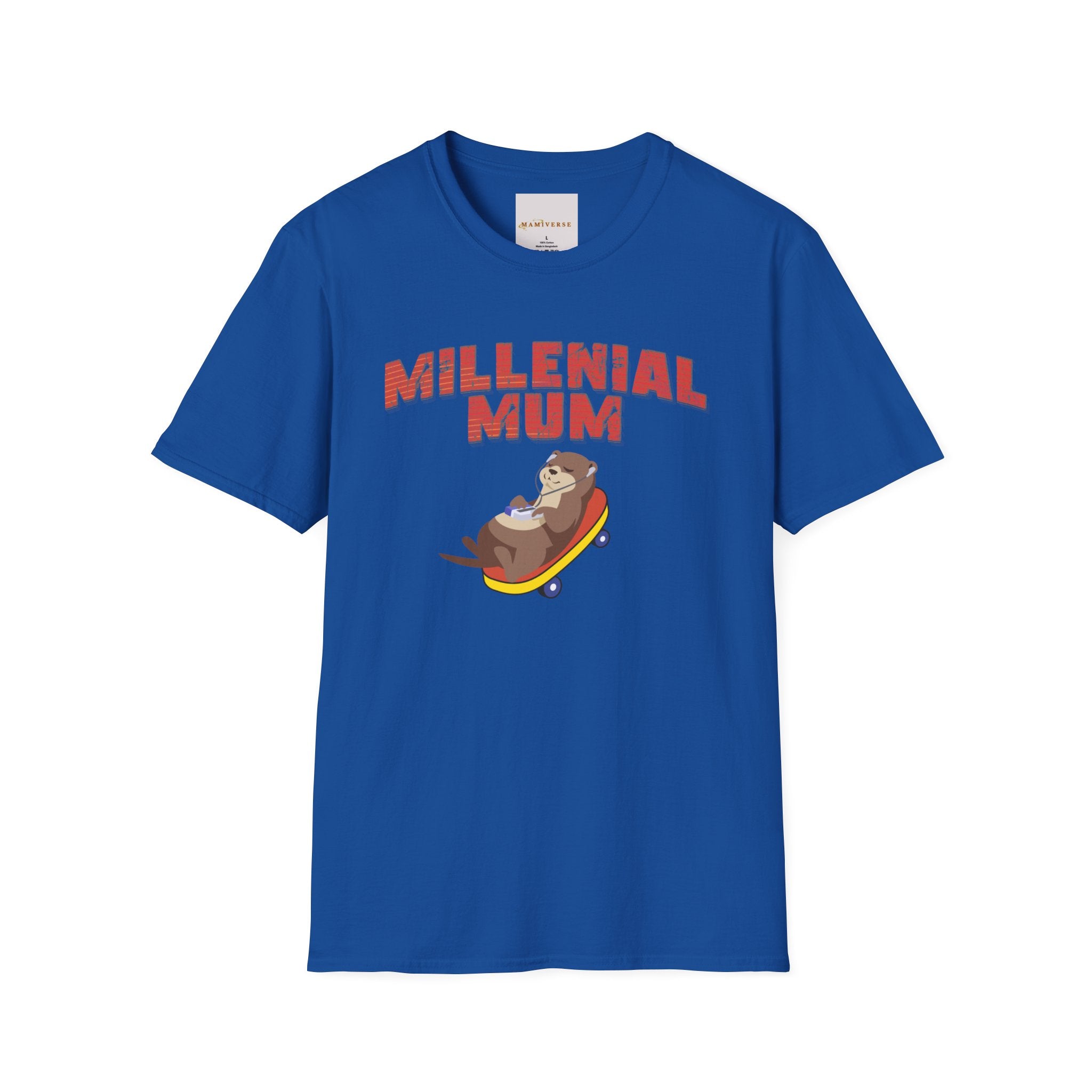 Millennial Mum 90s Music & Skateboard Animal Print T-Shirt — Nostalgic Mum Tee