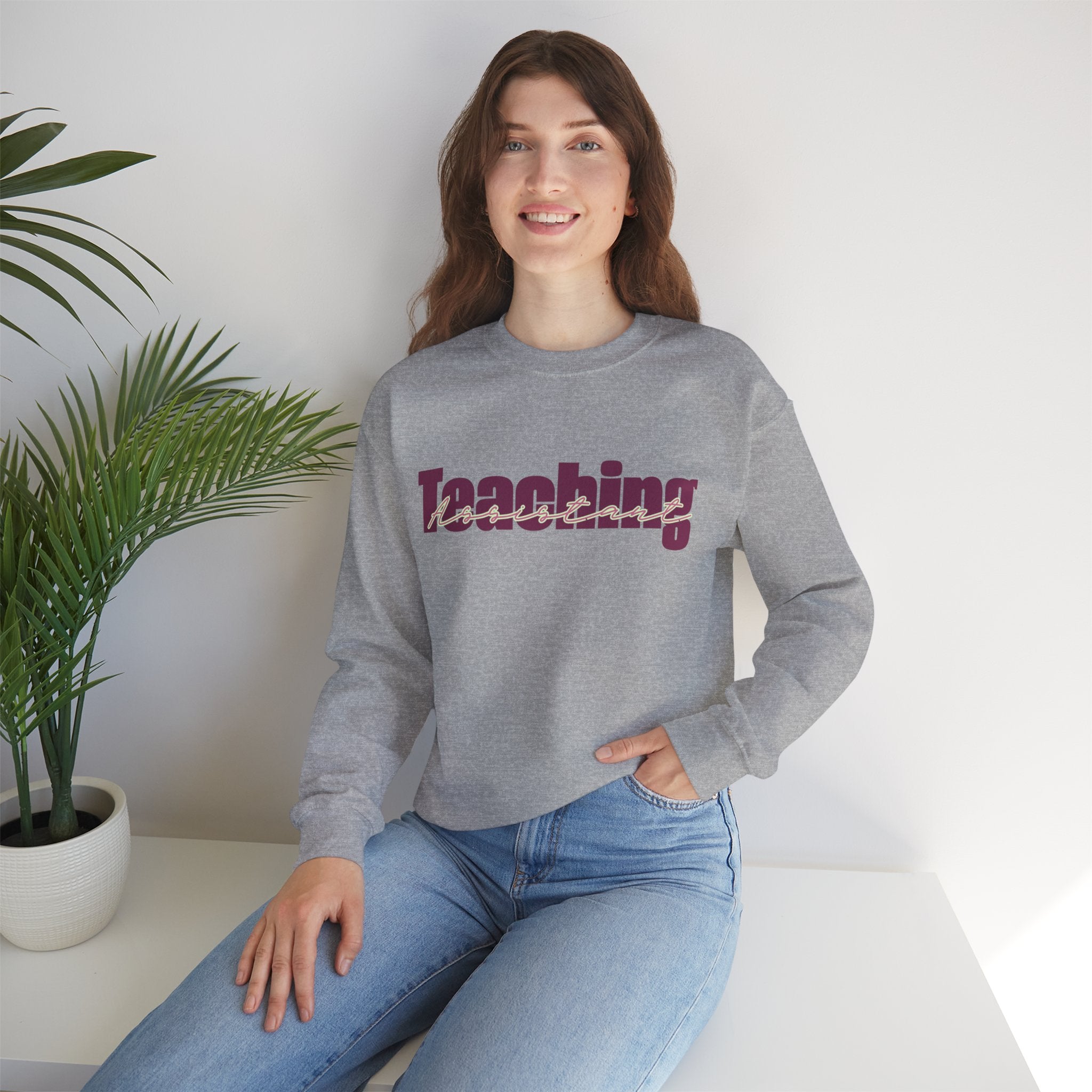 Teaching Assistant 'Working Mum' Crewneck Sweatshirt