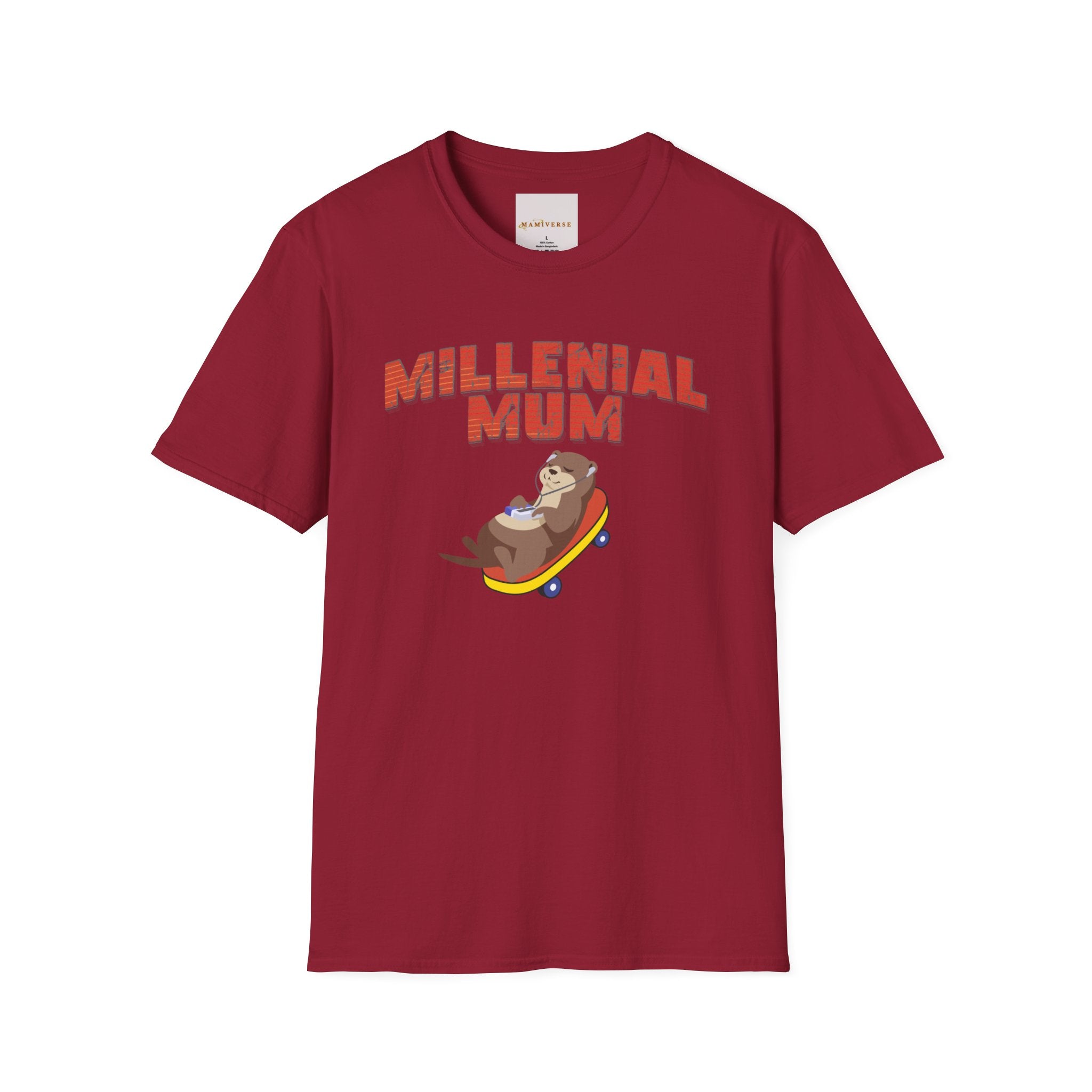 Millennial Mum 90s Music & Skateboard Animal Print T-Shirt — Nostalgic Mum Tee