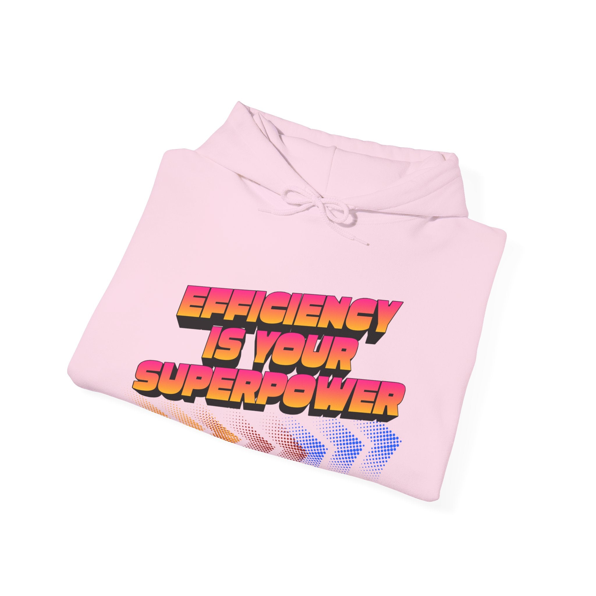 Efficiency Is Your Superpower Hoodie — Retro Motivational Sweatshirt for Busy Mums & Productivity Lovers