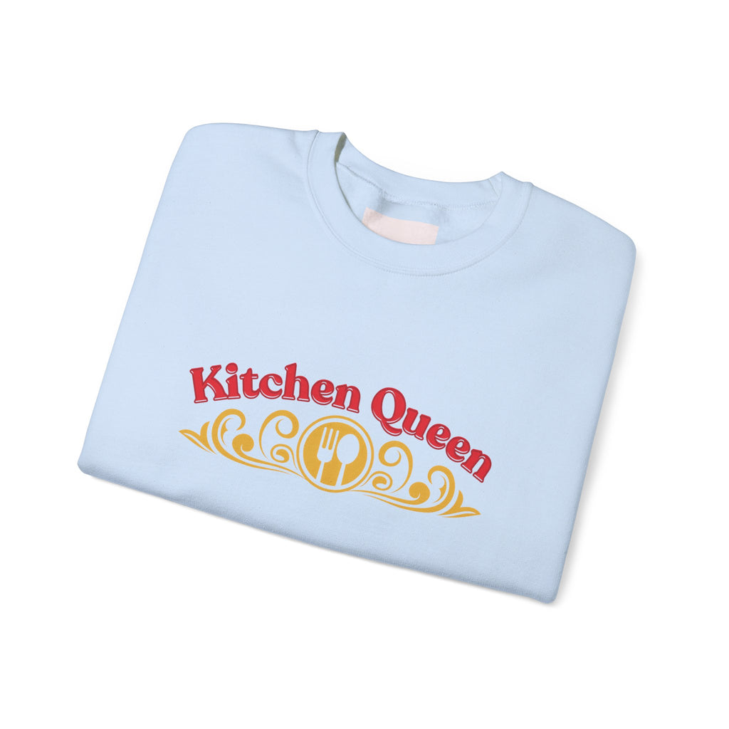 Kitchen Queen Crewneck Sweatshirt — Chef Mum Appreciation Gift