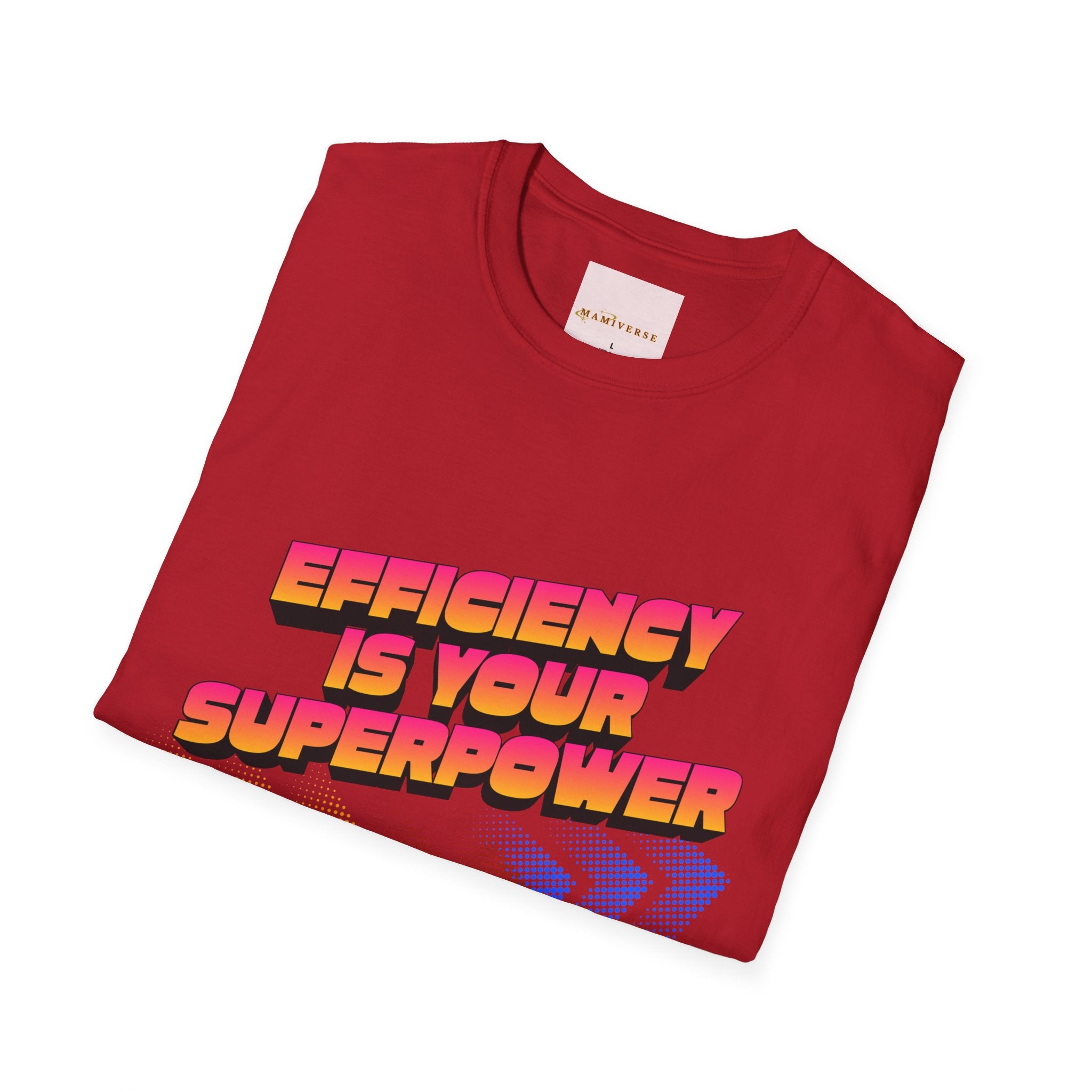 Efficiency Is Your Superpower Retro Motivational Appreciation Gift T-Shirt