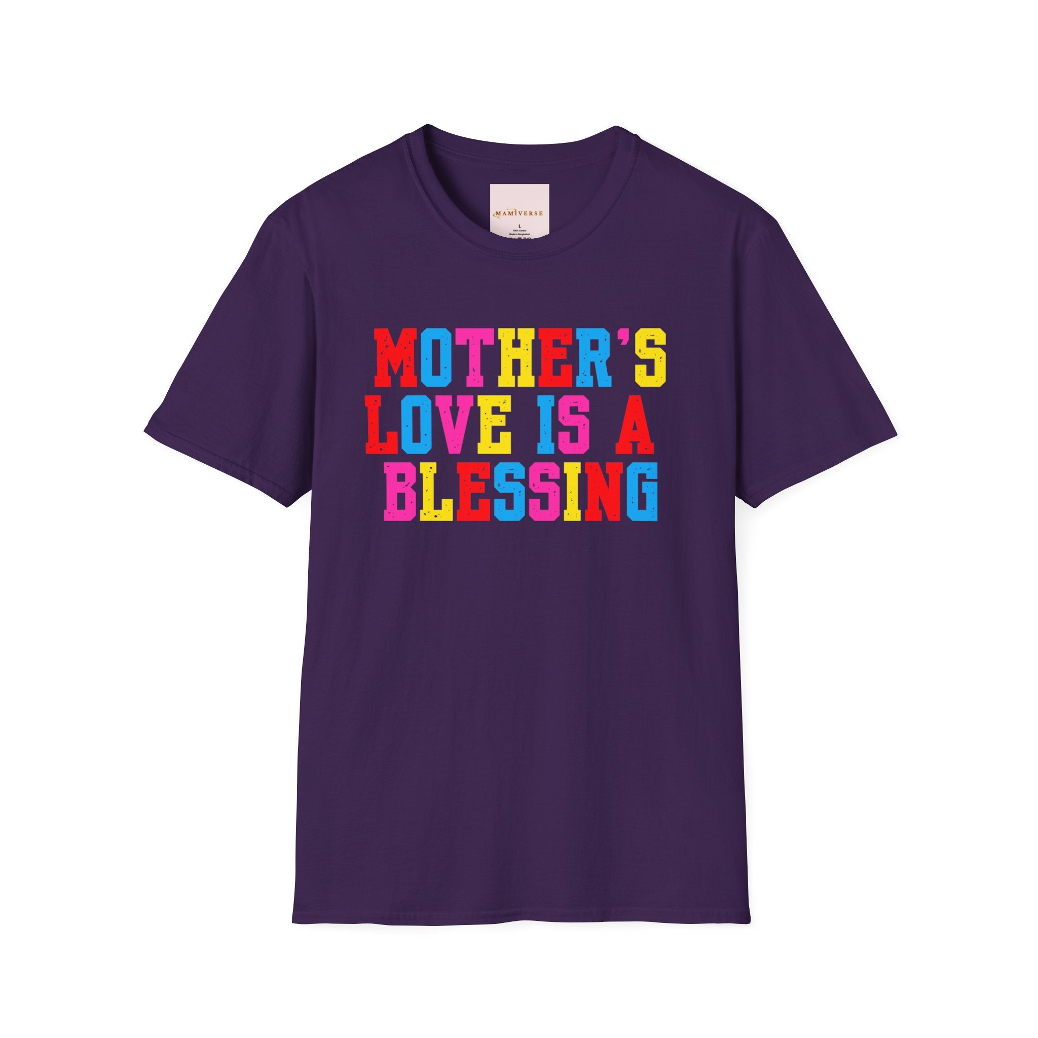 Mother's Love Is A Blessing Retro Motivational Appreciation Gift T-Shirt
