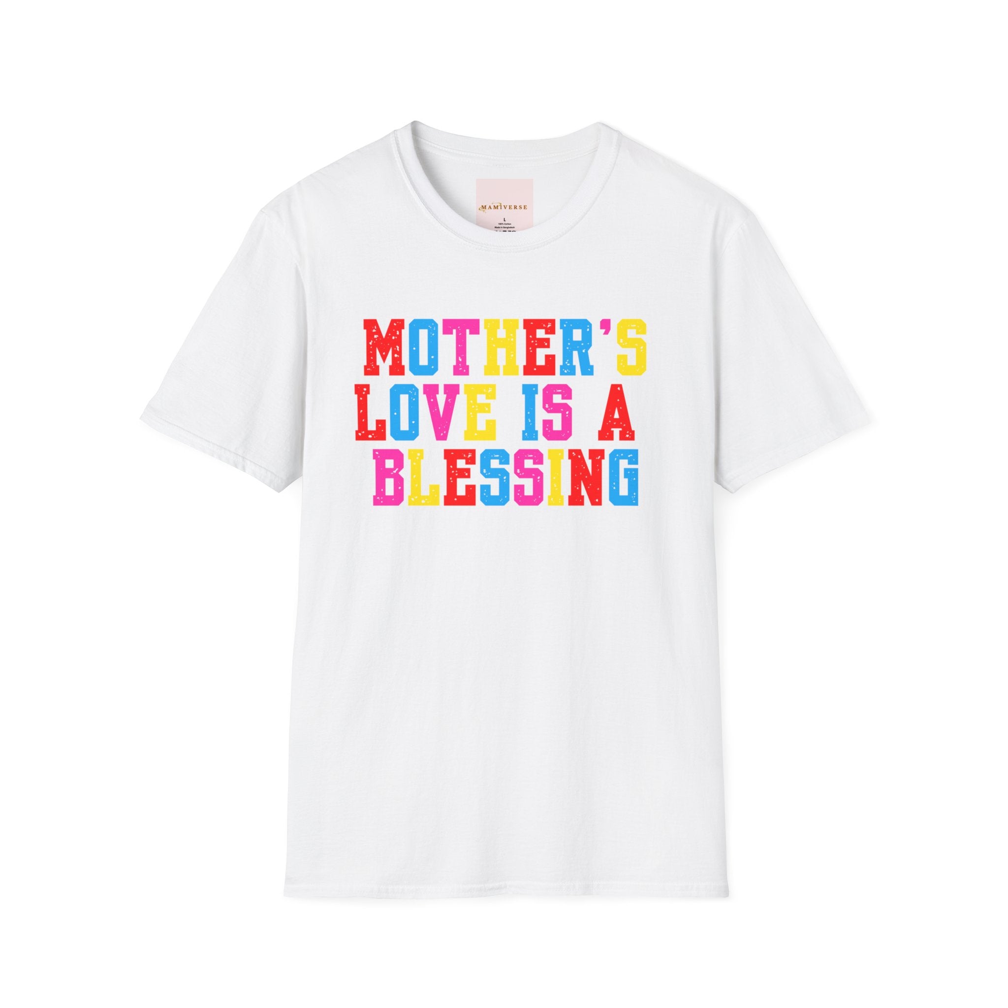 Mother's Love Is A Blessing Retro Motivational Appreciation Gift T-Shirt