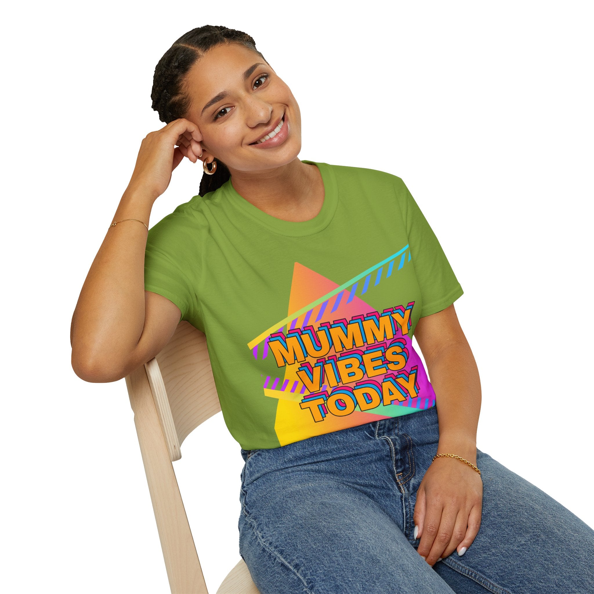 Mummy Vibes Today Retro Mother's Day T-Shirt