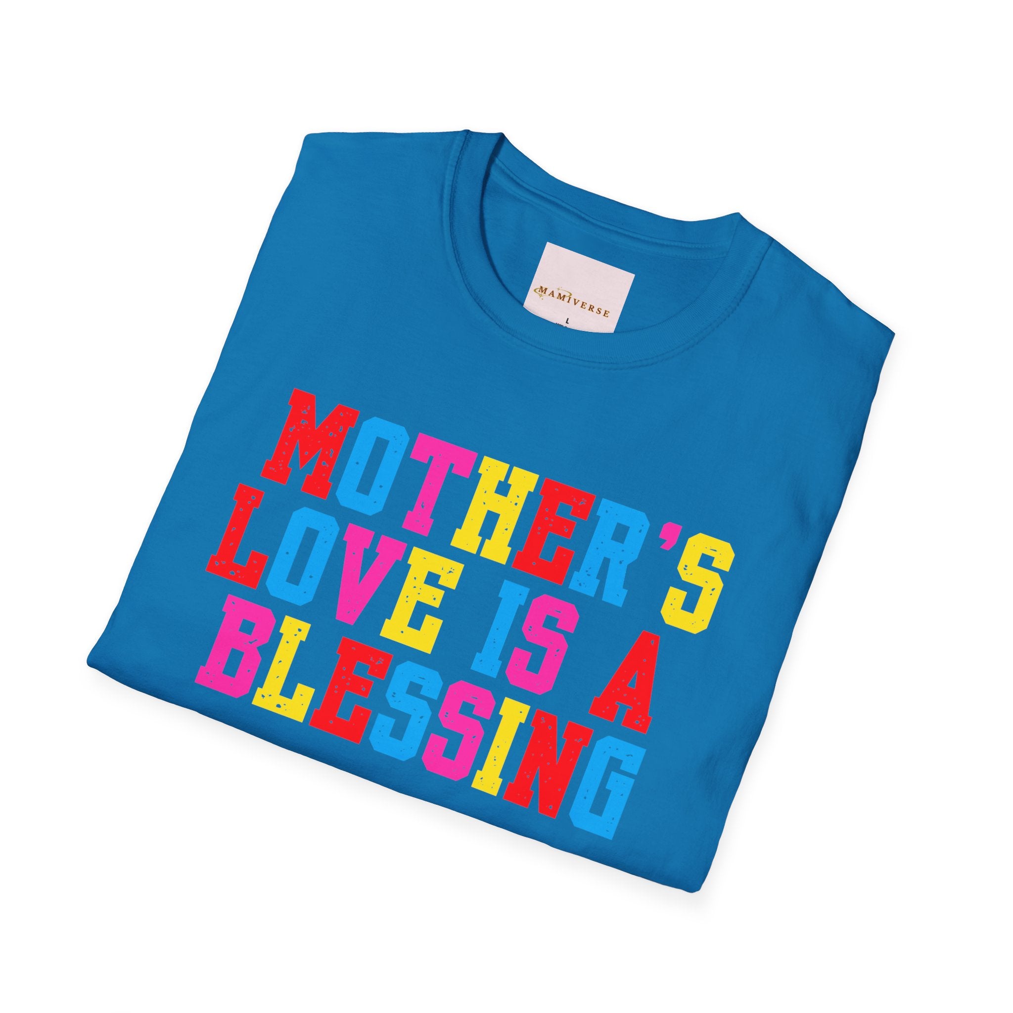 Mother's Love Is A Blessing Retro Motivational Appreciation Gift T-Shirt