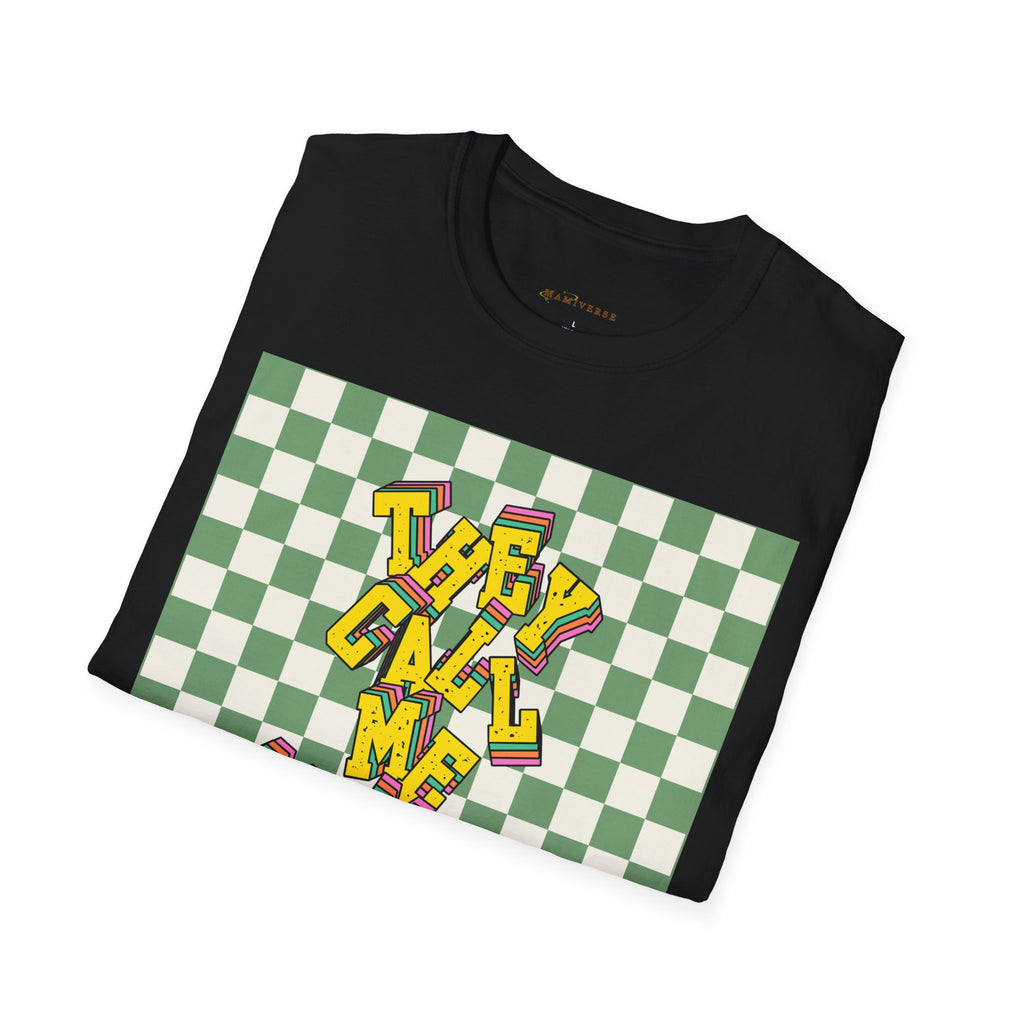 They Call Me Mummy 90s Checkered Mother's Day T-Shirt