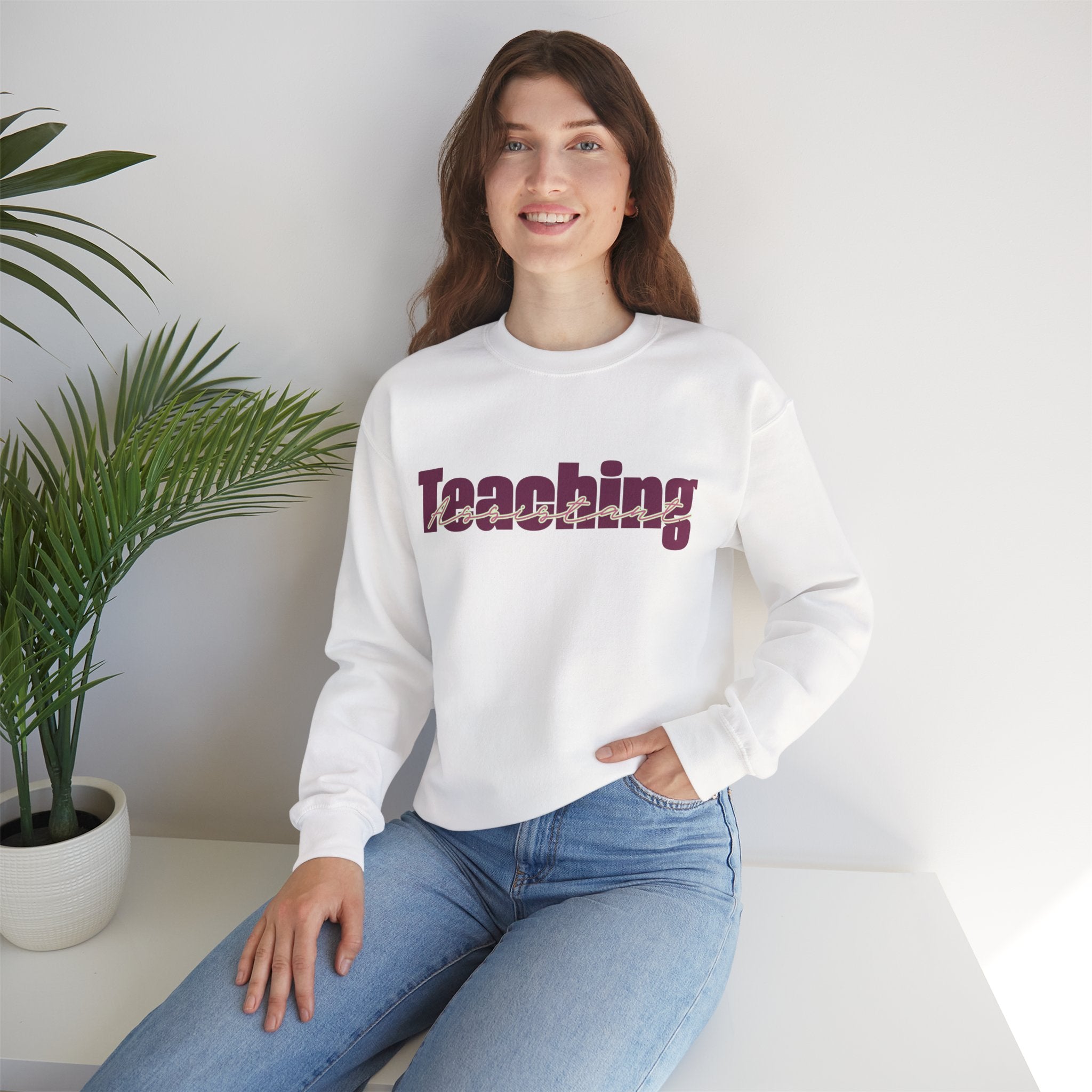Teaching Assistant 'Working Mum' Crewneck Sweatshirt