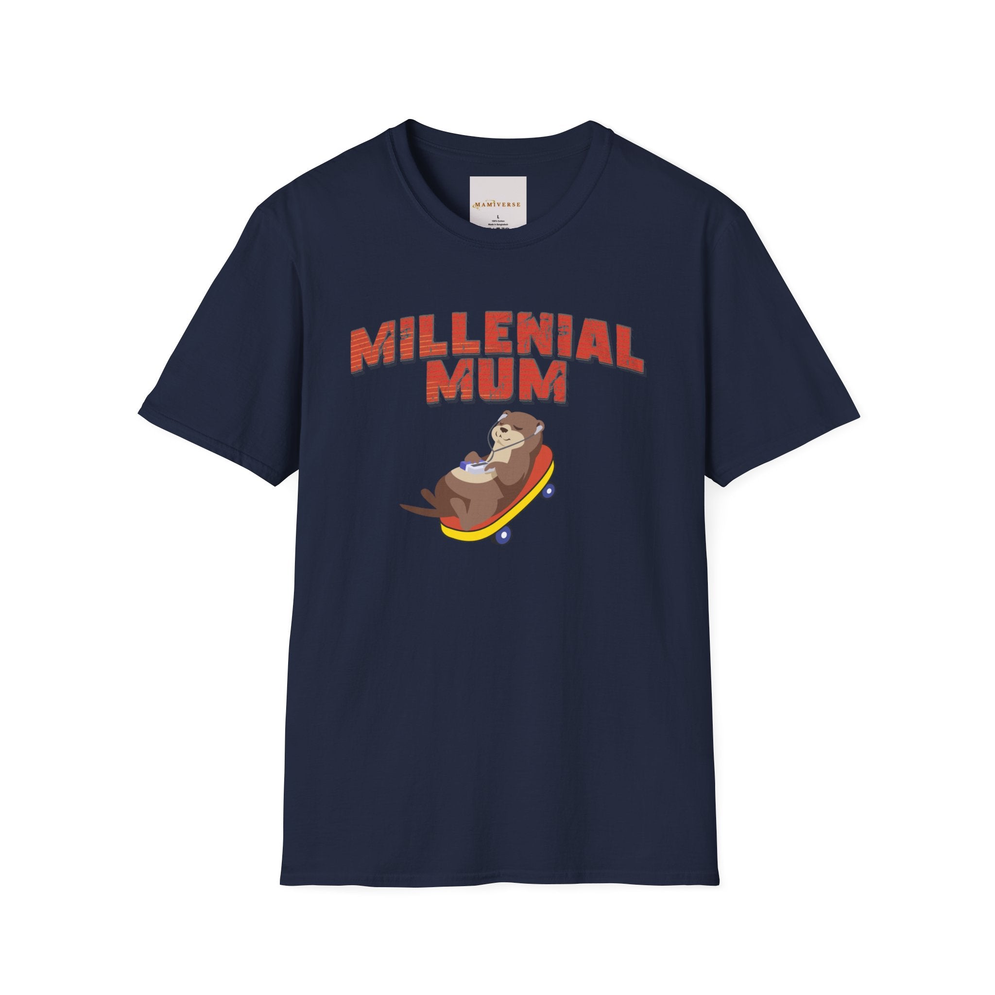 Millennial Mum 90s Music & Skateboard Animal Print T-Shirt — Nostalgic Mum Tee