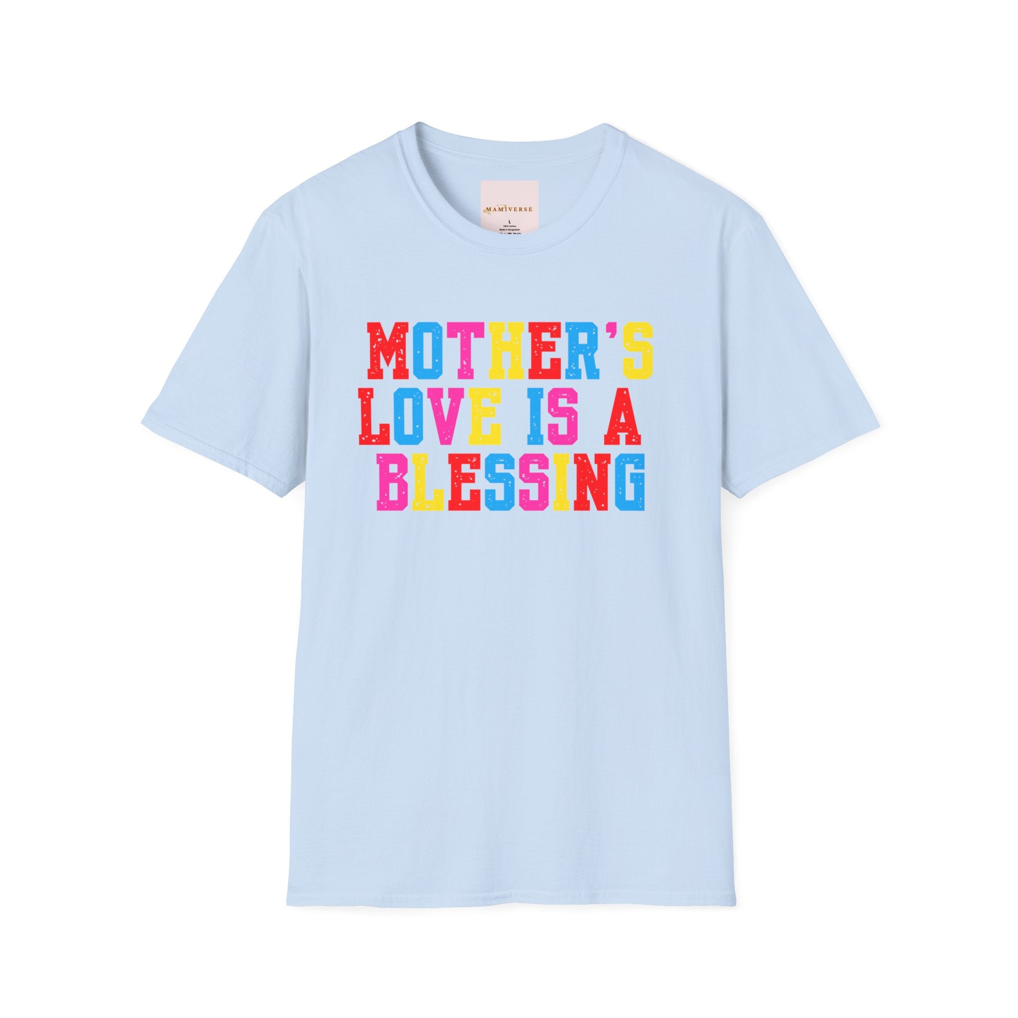 Mother's Love Is A Blessing Retro Motivational Appreciation Gift T-Shirt