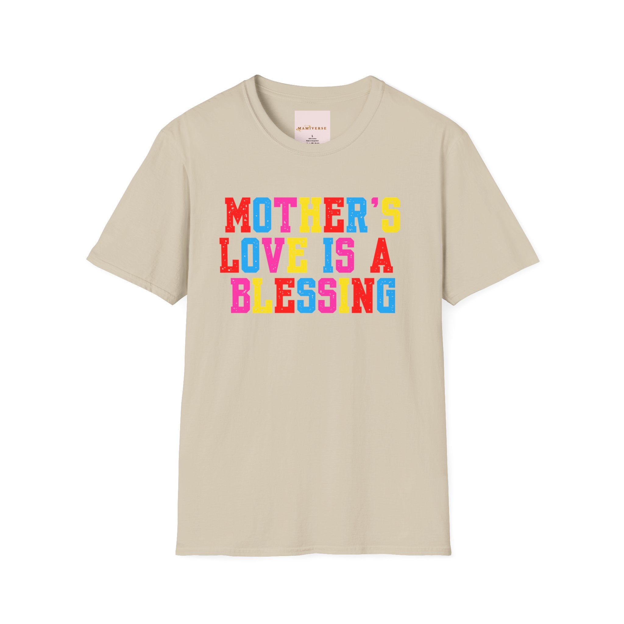 Mother's Love Is A Blessing Retro Motivational Appreciation Gift T-Shirt