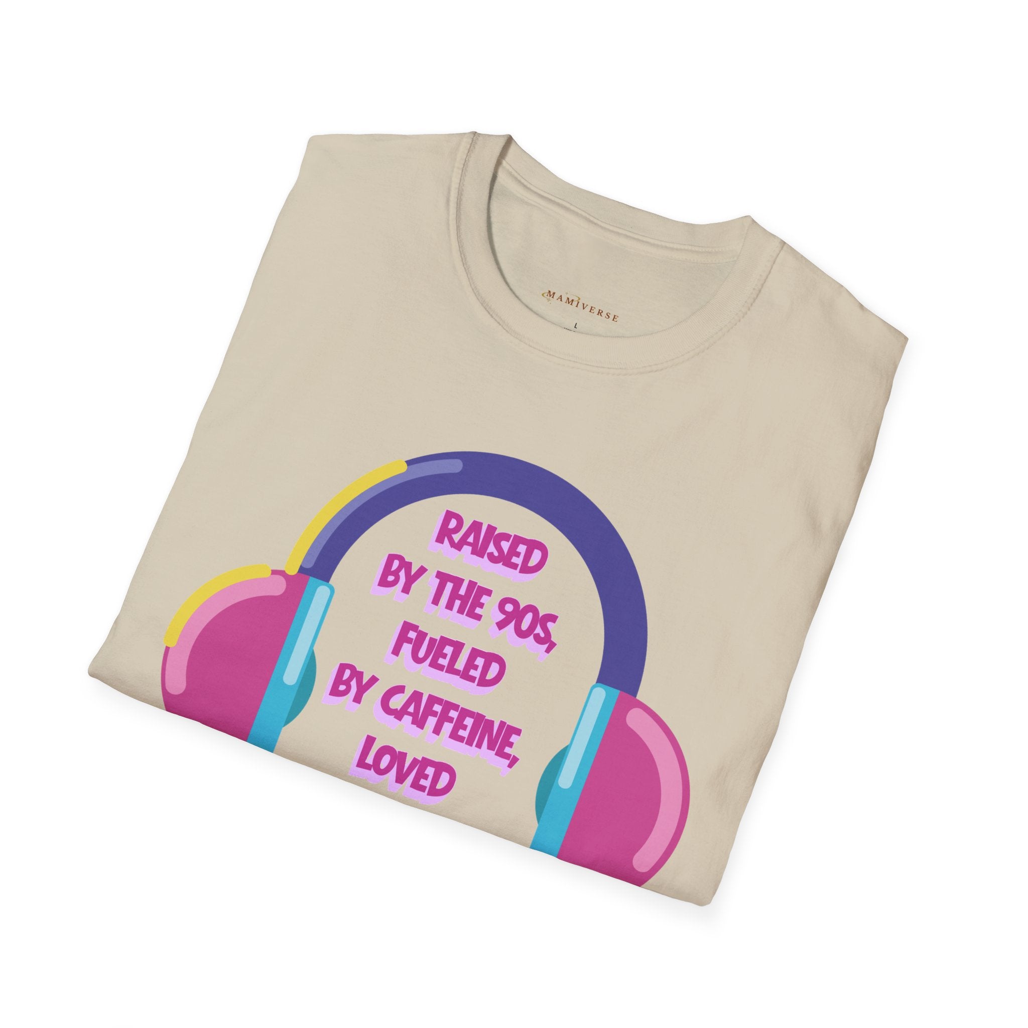 Raised By The 90s, Fueled By Caffeine, Loved By My Littles — Mother's Day T-Shirt
