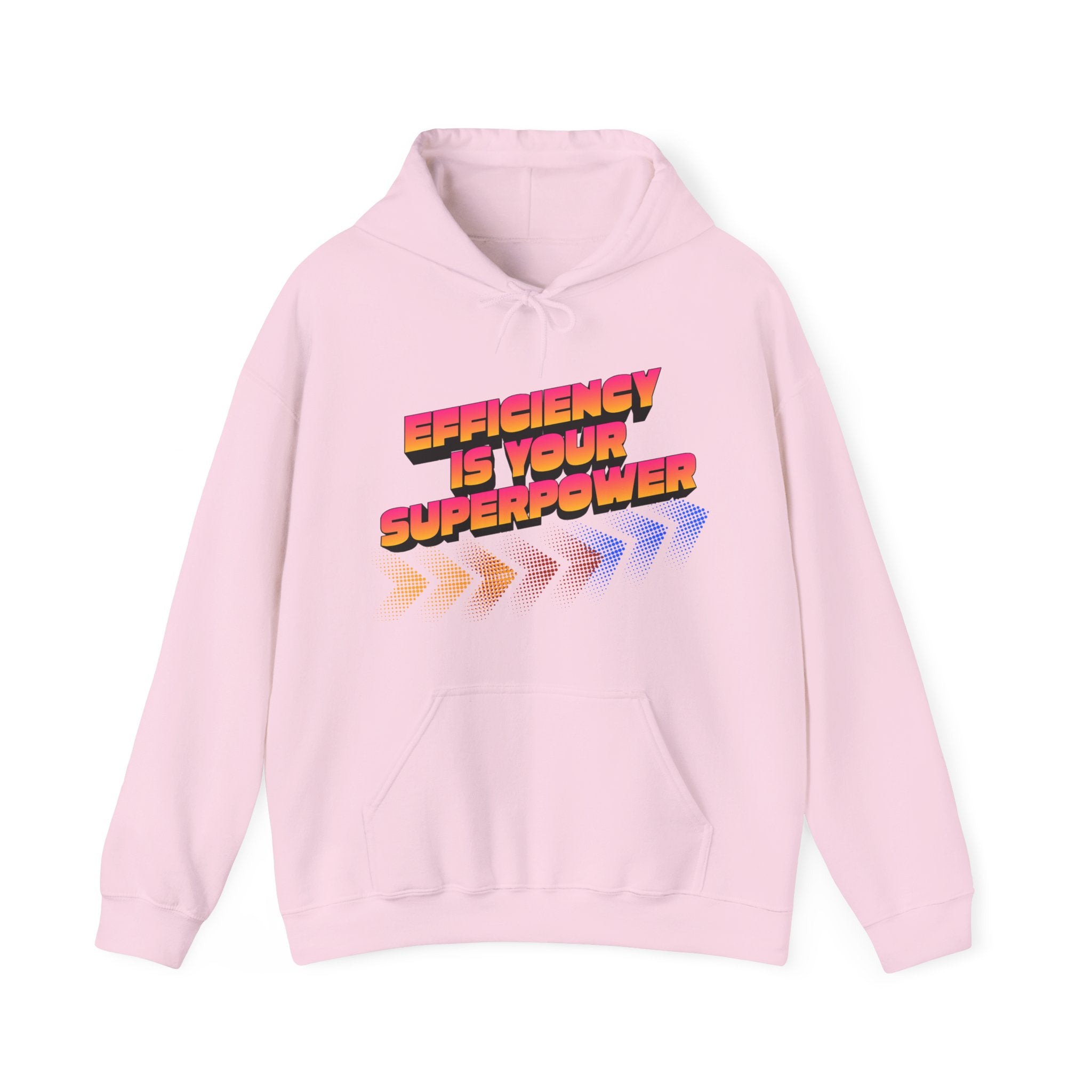 Efficiency Is Your Superpower Hoodie — Retro Motivational Sweatshirt for Busy Mums & Productivity Lovers