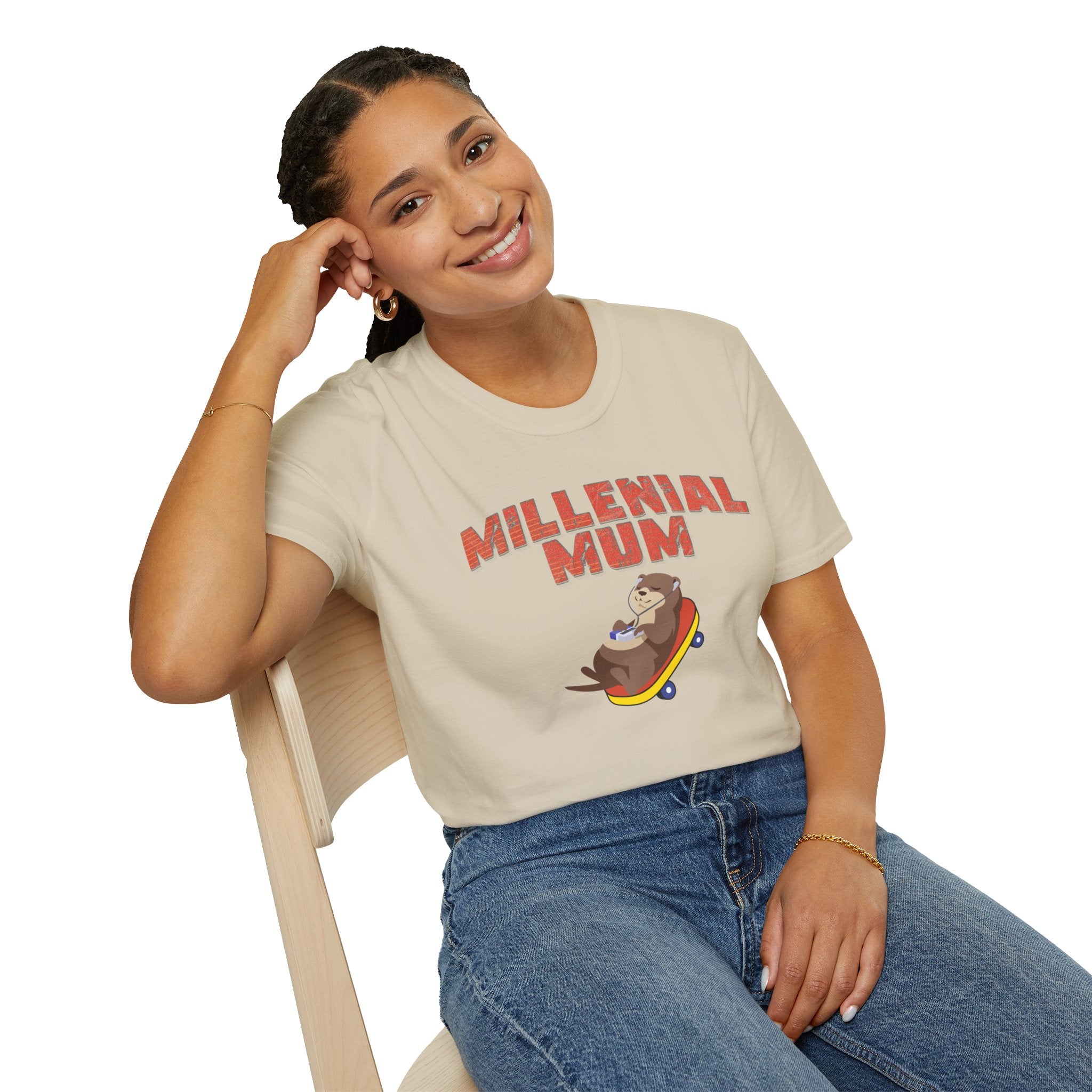 Millennial Mum 90s Music & Skateboard Animal Print T-Shirt — Nostalgic Mum Tee