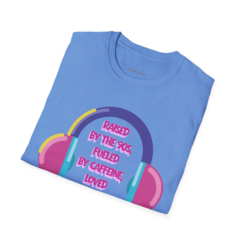 Raised By The 90s, Fueled By Caffeine, Loved By My Littles — Mother's Day T-Shirt