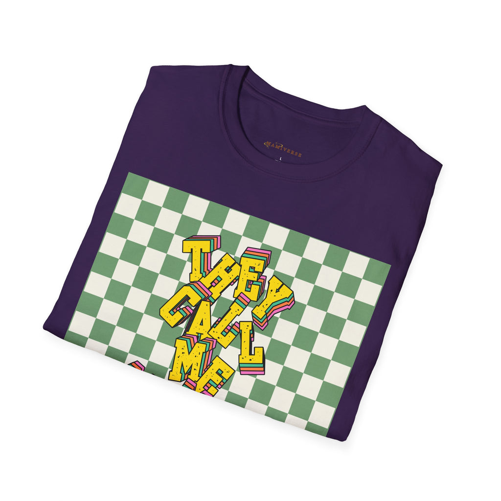 They Call Me Mummy 90s Checkered Mother's Day T-Shirt