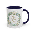 Best Mum Ever Floral Wreath Accent Coffee Mug (11/15oz)