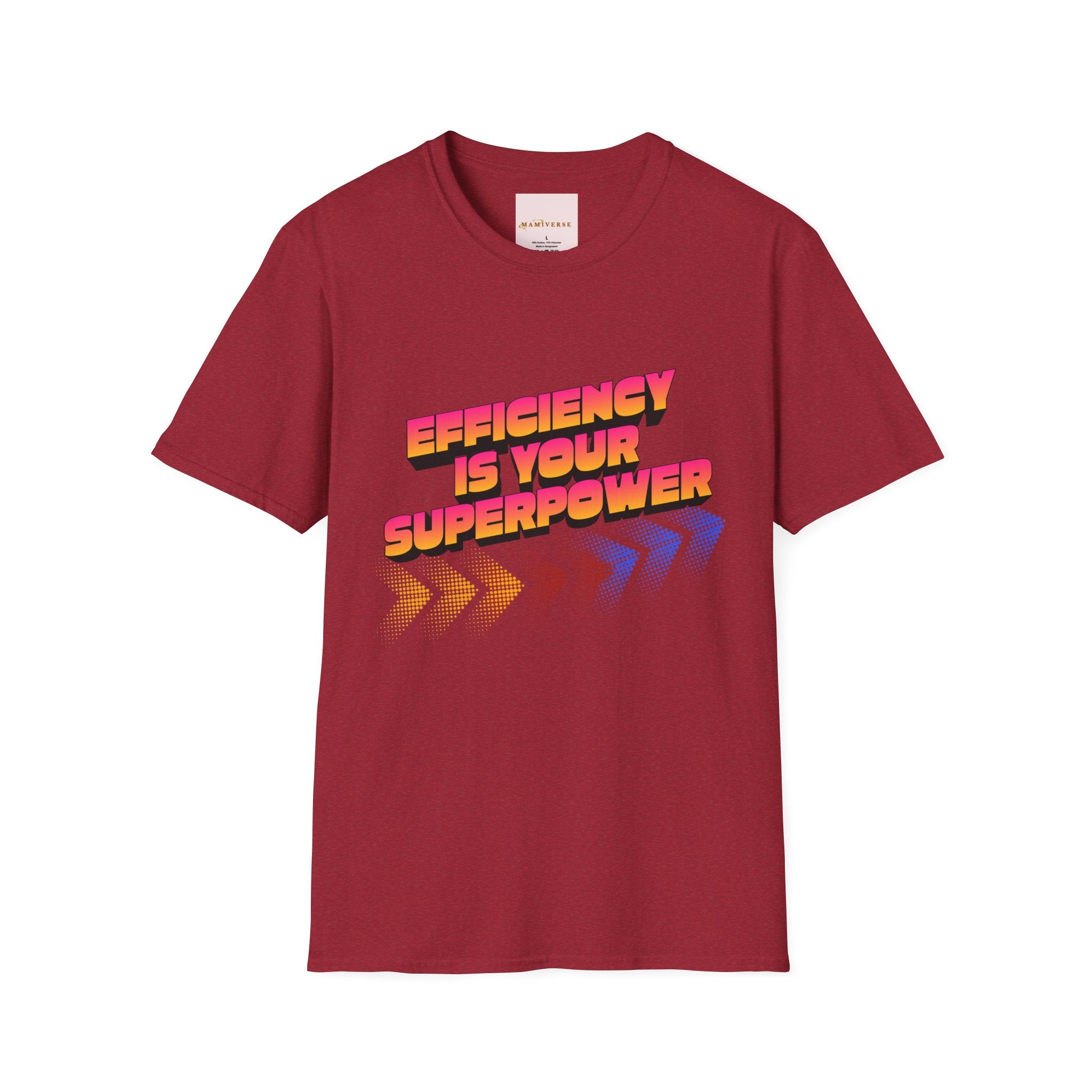 Efficiency Is Your Superpower Retro Motivational Appreciation Gift T-Shirt