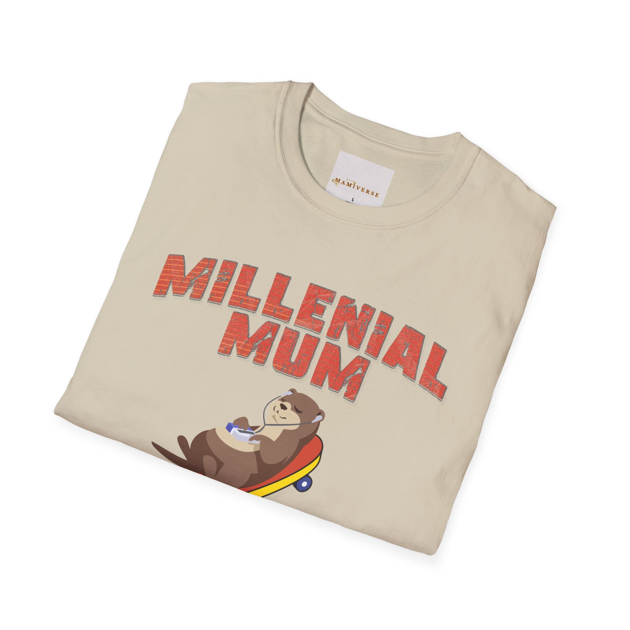 Millennial Mum 90s Music & Skateboard Animal Print T-Shirt — Nostalgic Mum Tee