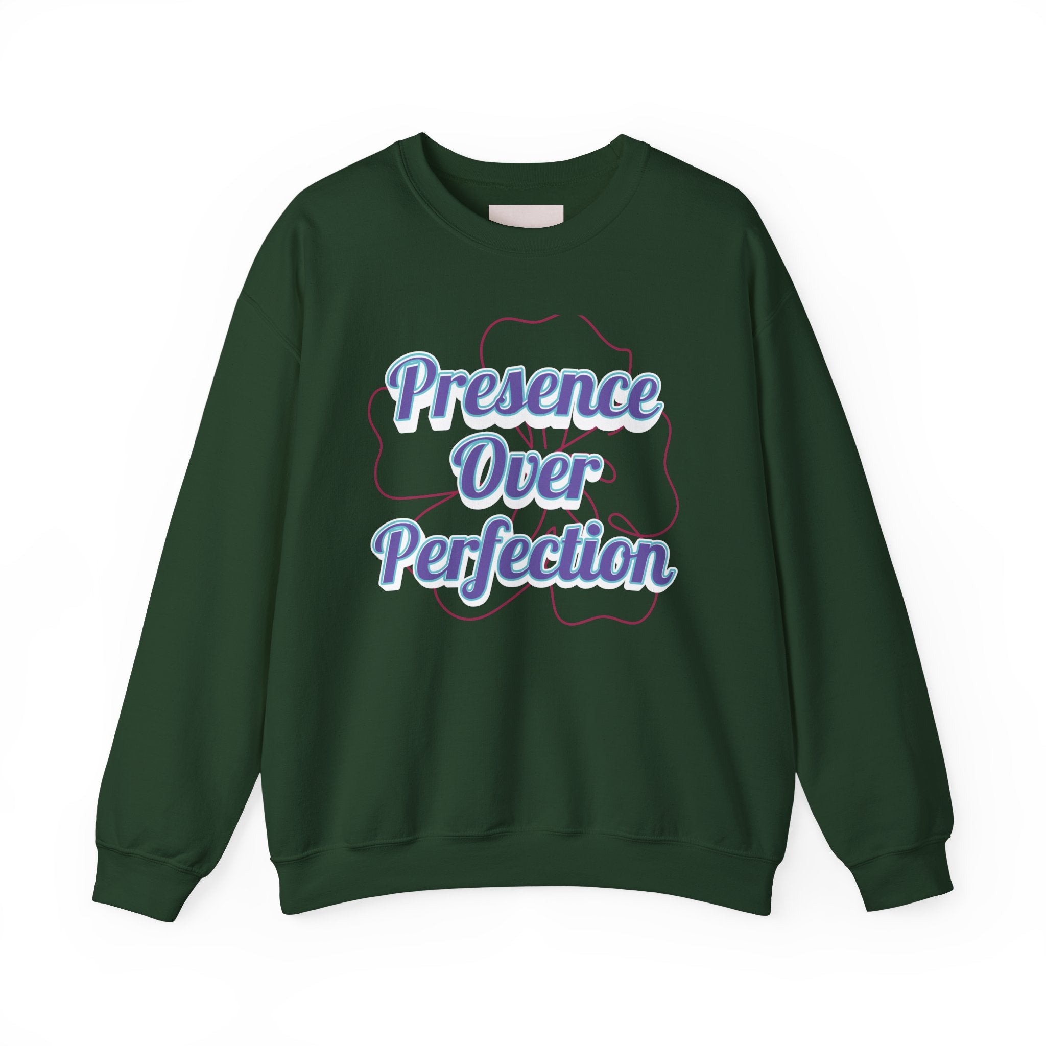 Presence Over Perfection Mother's Day Sweatshirt — Colourful Crewneck