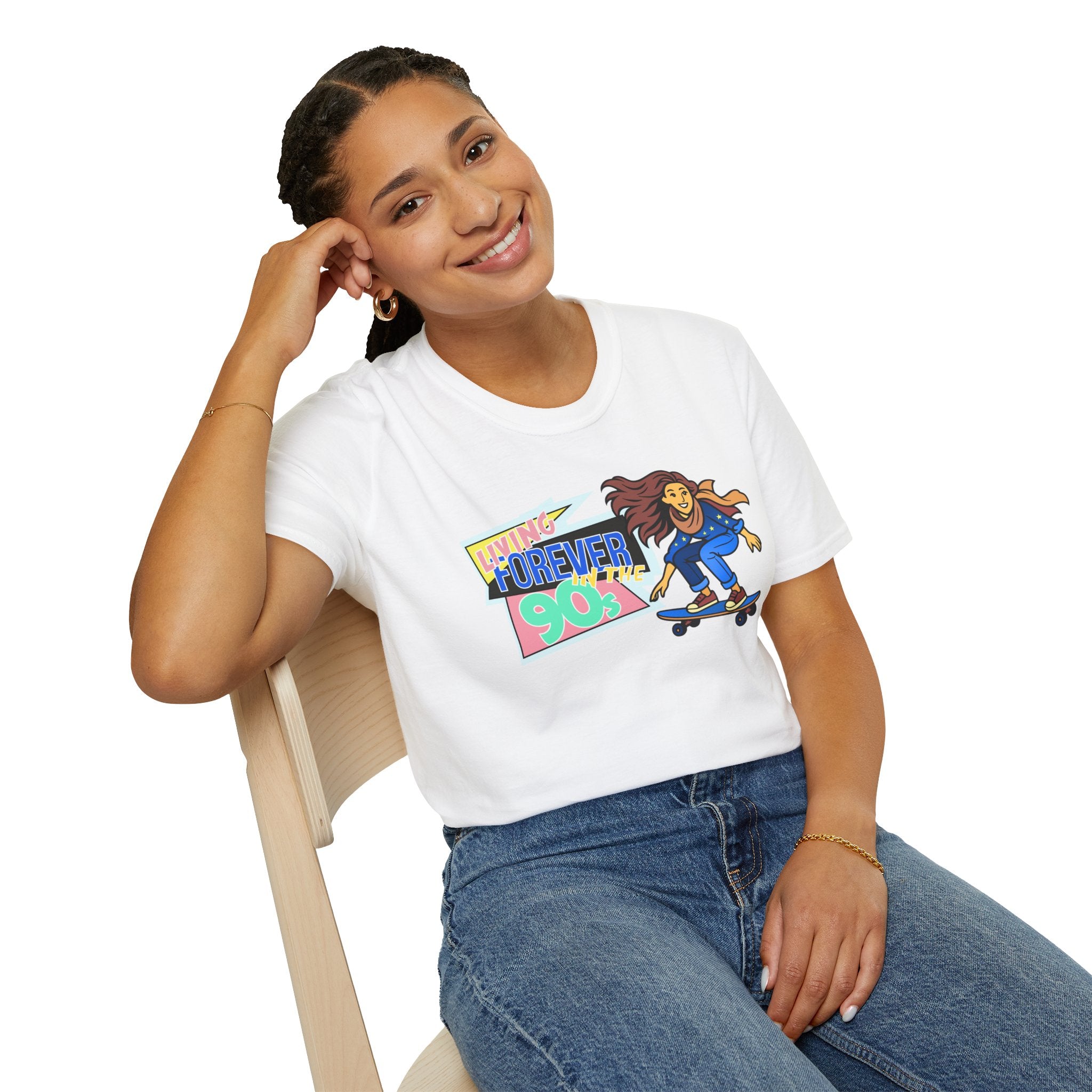 Forever 90s Skateboarder Mother's Day T-Shirt
