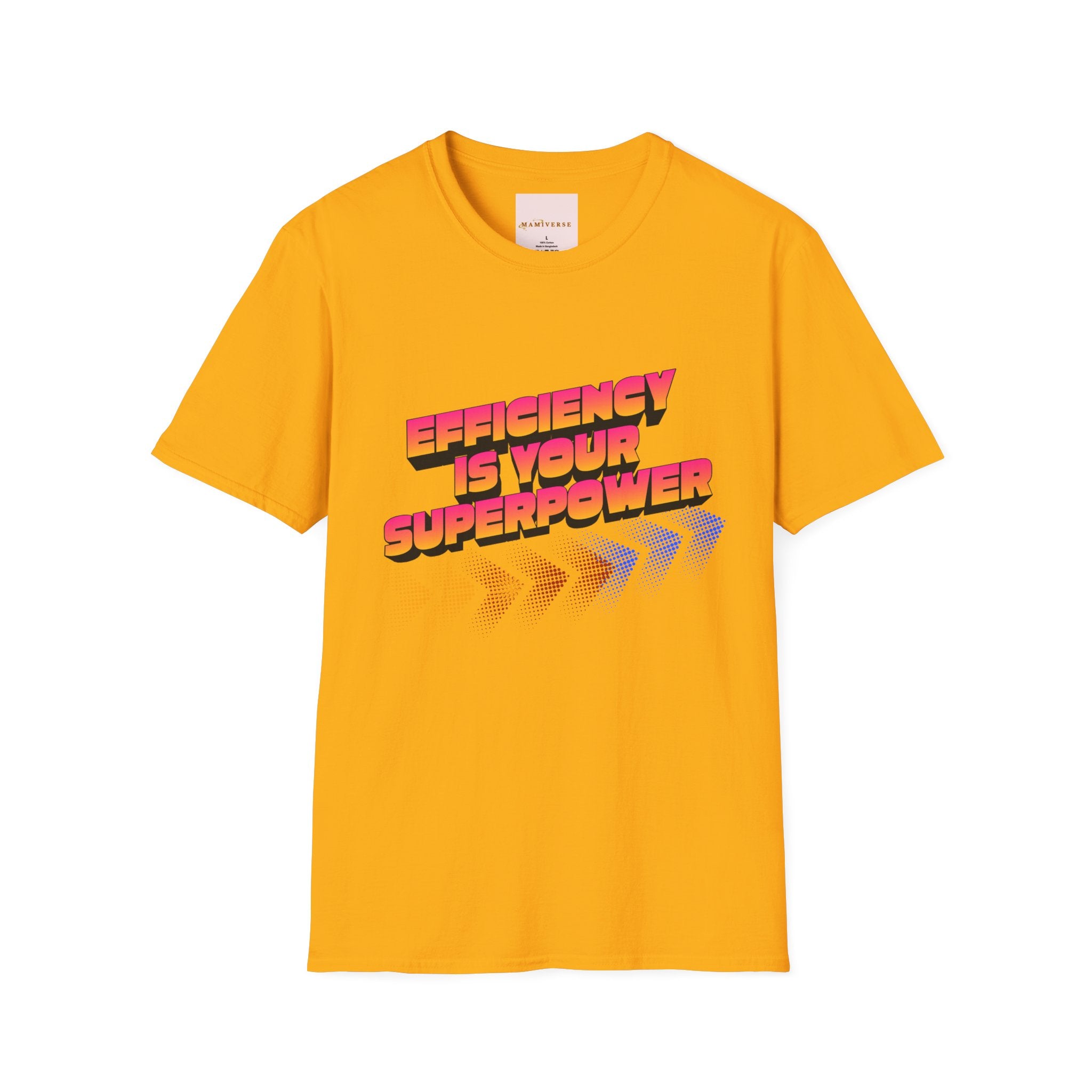 Efficiency Is Your Superpower Retro Motivational Appreciation Gift T-Shirt