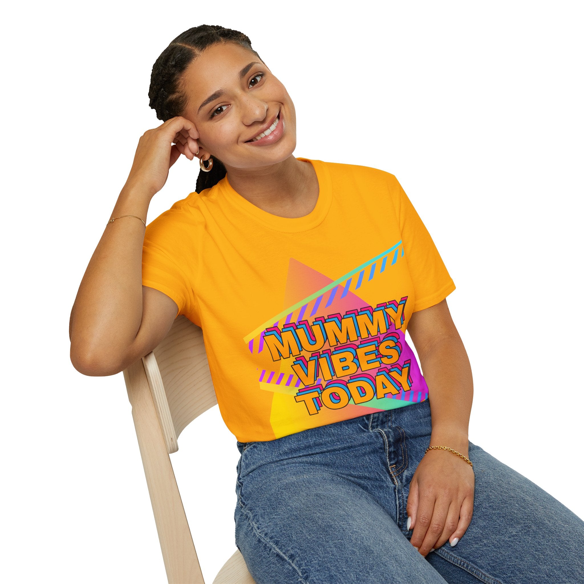 Mummy Vibes Today Retro Mother's Day T-Shirt