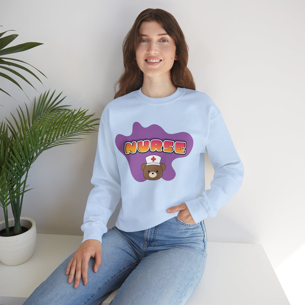 Nurse Mum Bear Crewneck Sweatshirt — Nurse Appreciation Gift
