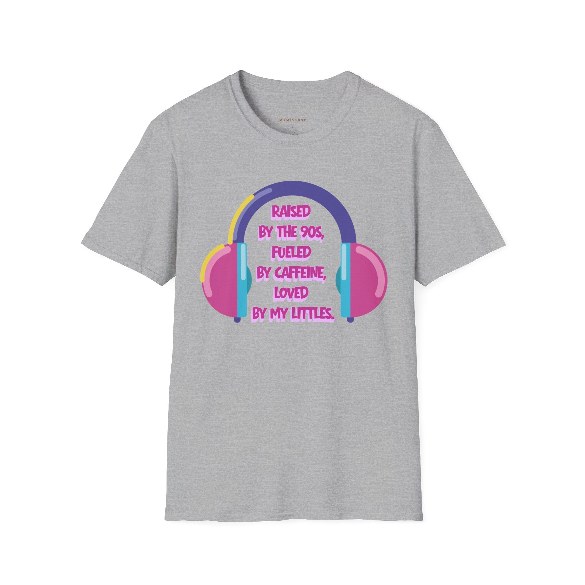 Raised By The 90s, Fueled By Caffeine, Loved By My Littles — Mother's Day T-Shirt