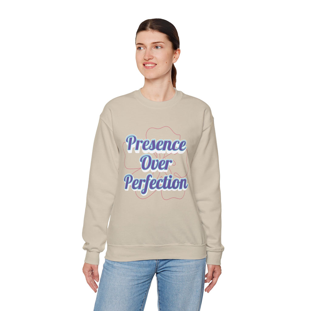 Presence Over Perfection Mother's Day Sweatshirt — Colourful Crewneck