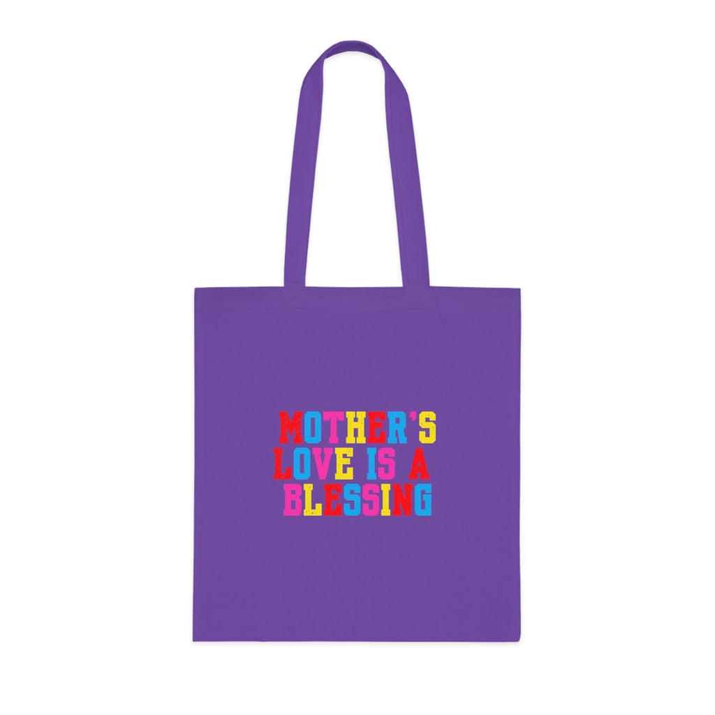 Mother's Love Is A Blessing Cotton Tote — Colourful Mother's Day Gift Bag