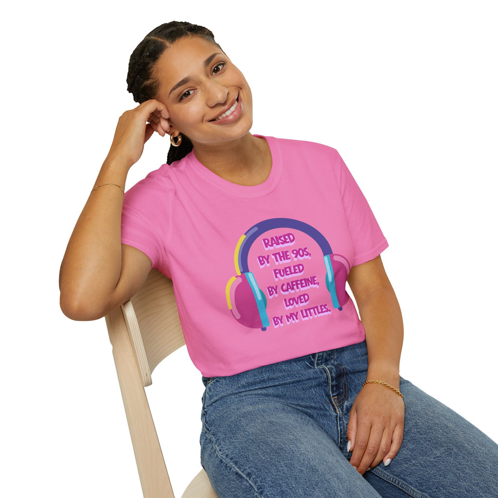 Raised By The 90s, Fueled By Caffeine, Loved By My Littles — Mother's Day T-Shirt
