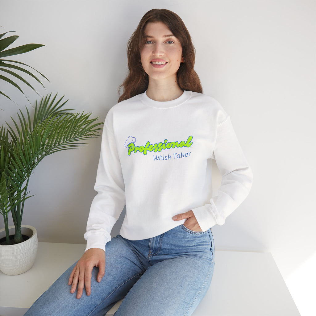 Chef Mom "Professional Whisk Taker" Crewneck Sweatshirt — Mom Chef Appreciation Gift