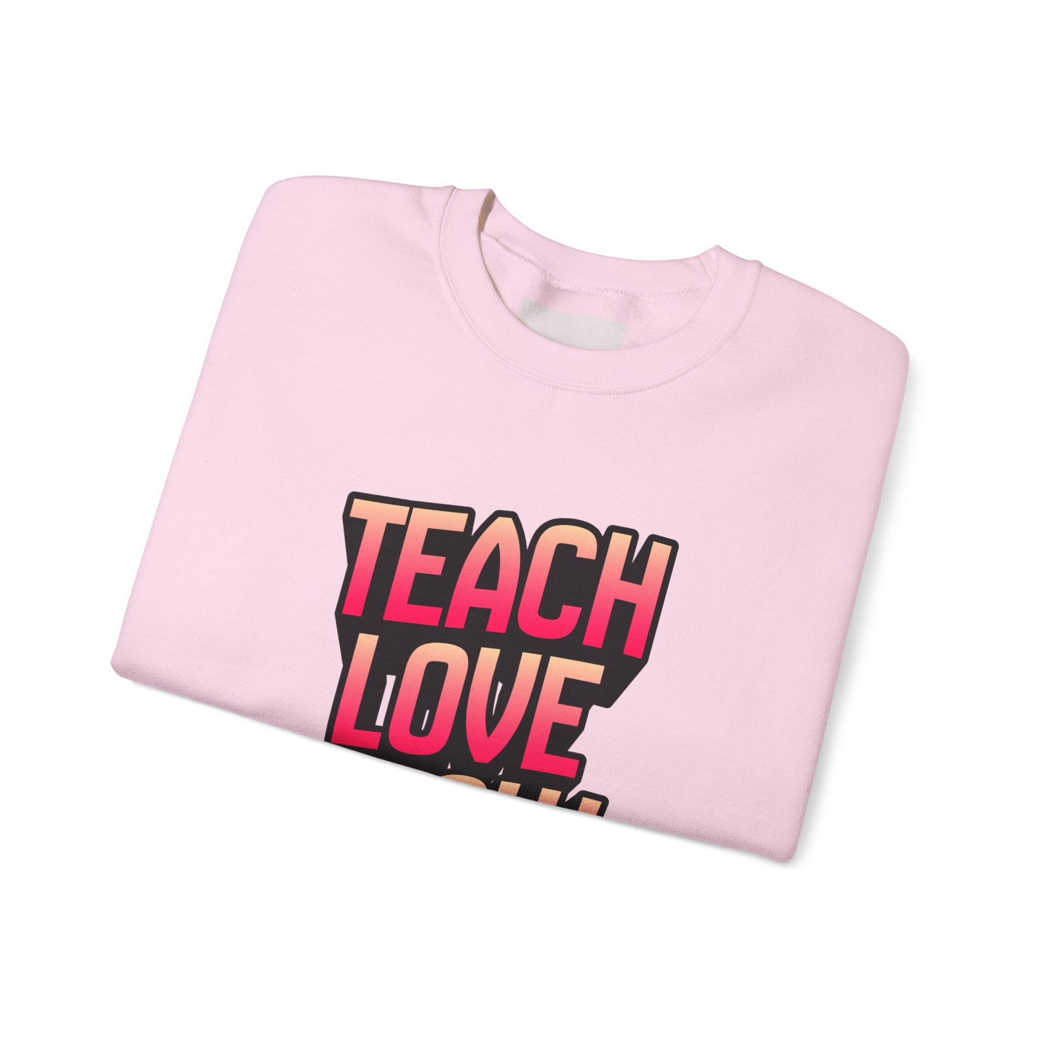 Teach Love Grow Teacher Appreciation Crewneck Sweatshirt