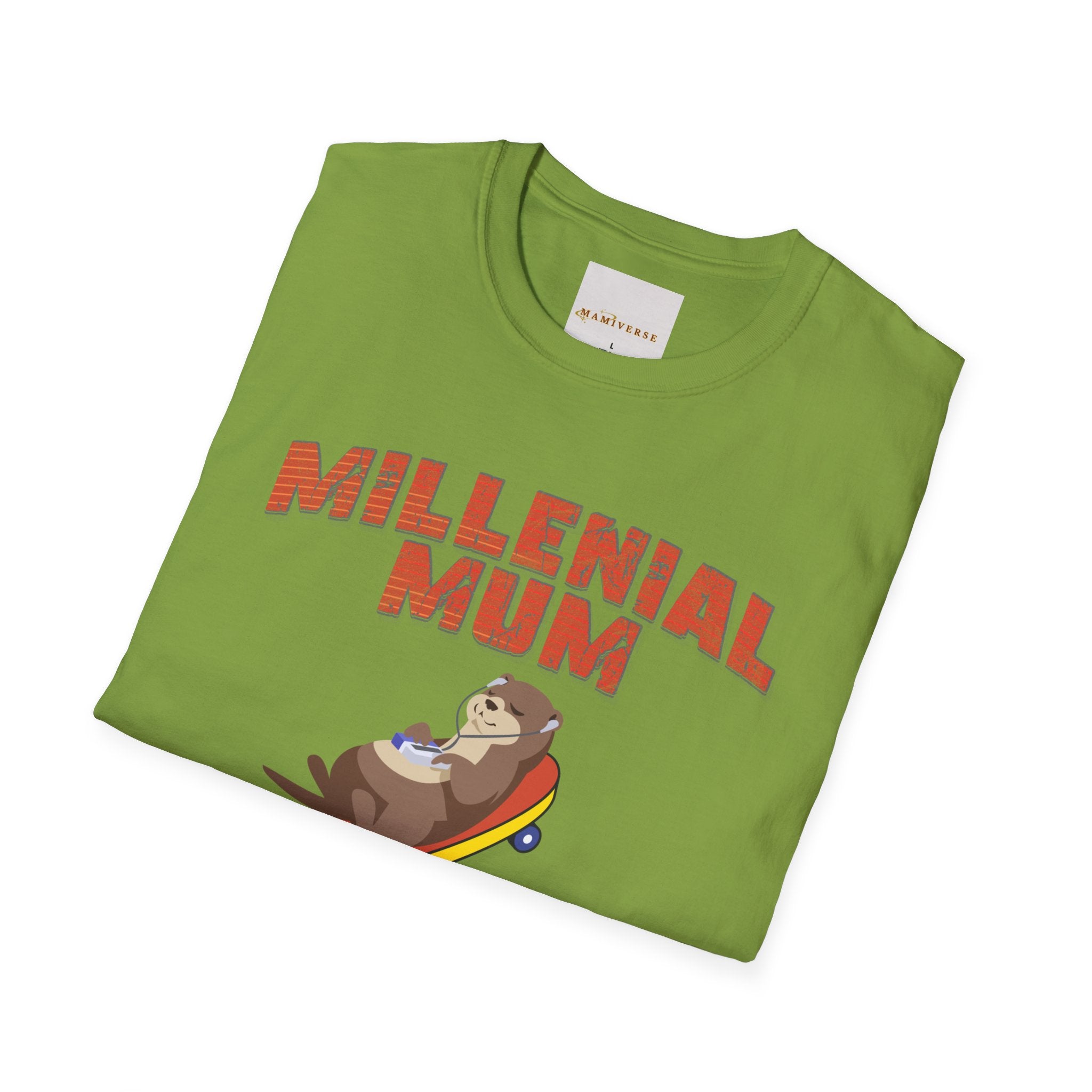 Millennial Mum 90s Music & Skateboard Animal Print T-Shirt — Nostalgic Mum Tee