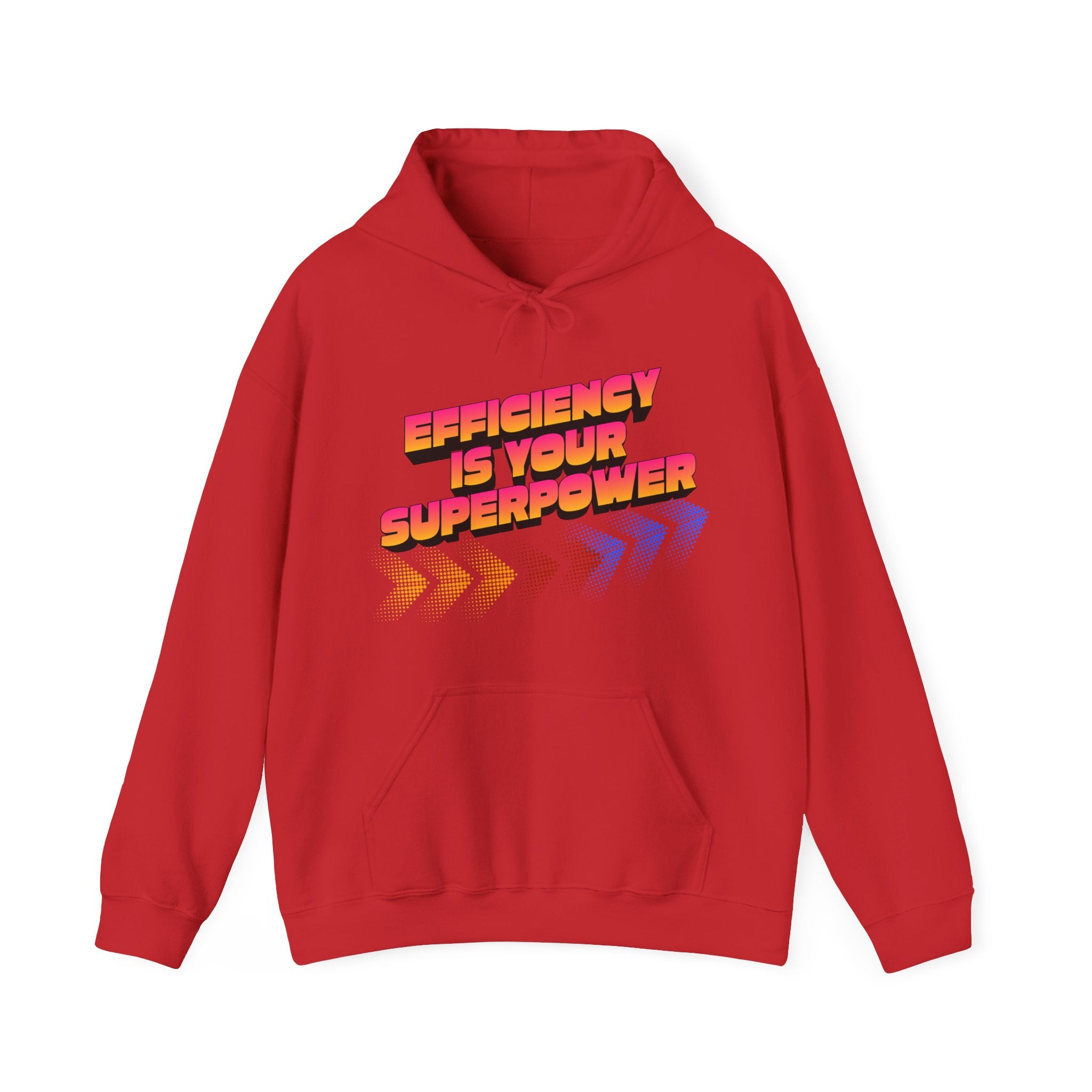 Efficiency Is Your Superpower Hoodie — Retro Motivational Sweatshirt for Busy Mums & Productivity Lovers