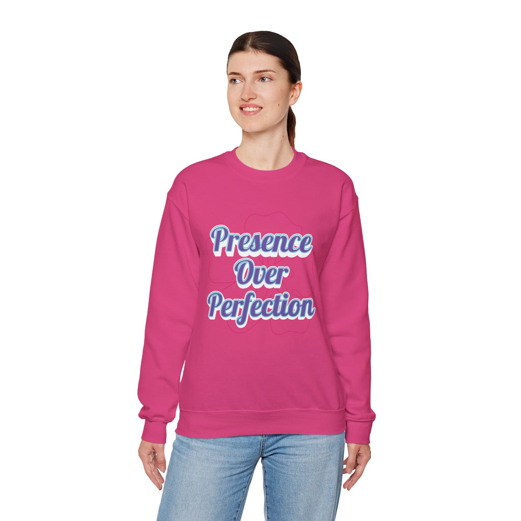 Presence Over Perfection Mother's Day Sweatshirt — Colourful Crewneck