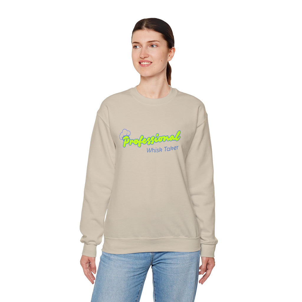 Chef Mom "Professional Whisk Taker" Crewneck Sweatshirt — Mom Chef Appreciation Gift