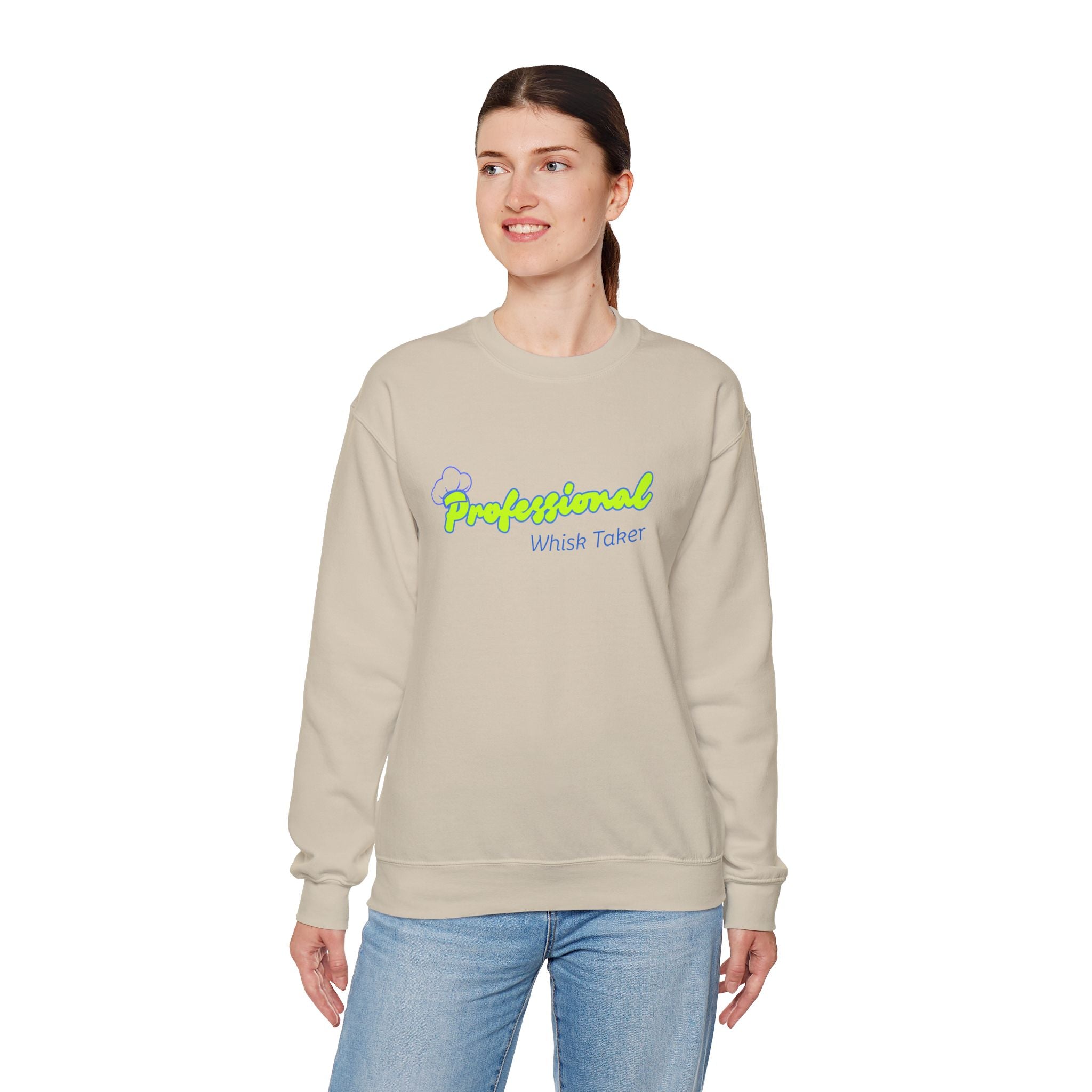 Chef Mom "Professional Whisk Taker" Crewneck Sweatshirt — Mom Chef Appreciation Gift