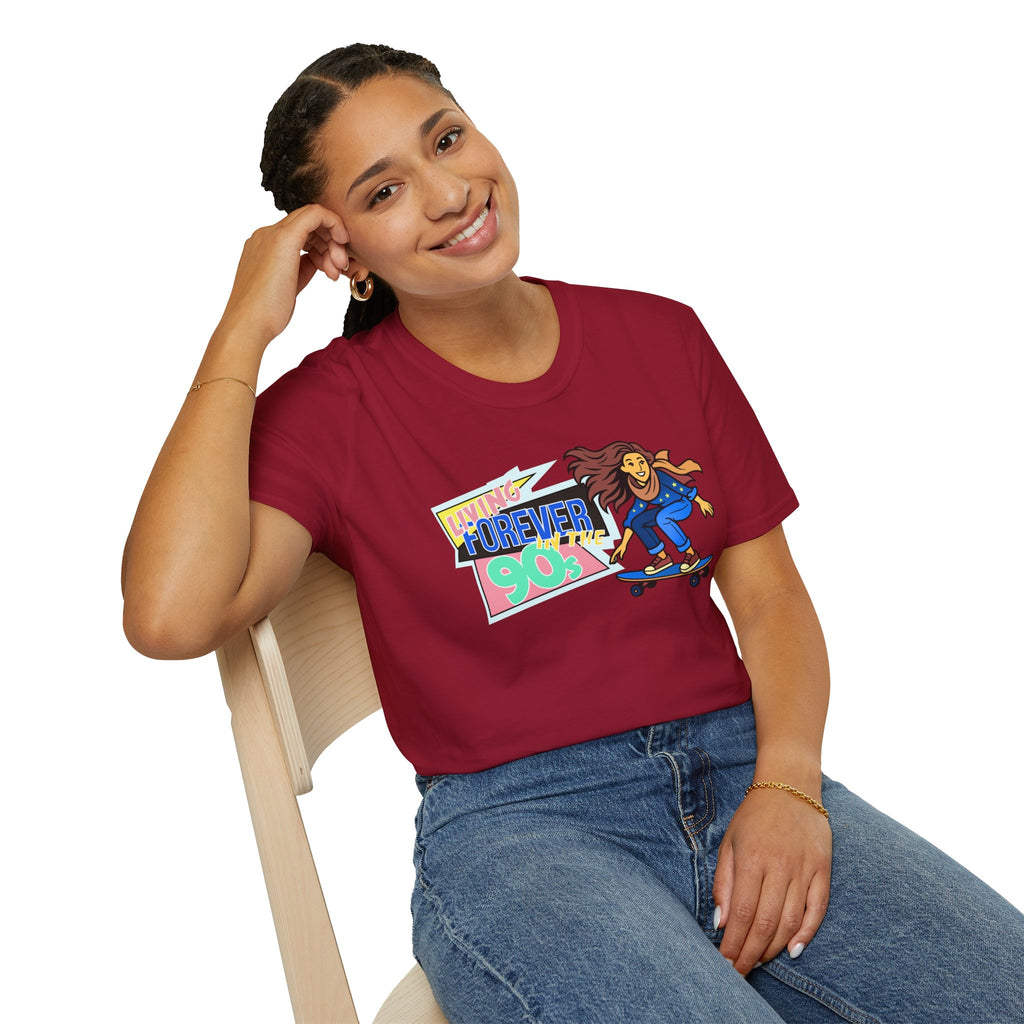 Forever 90s Skateboarder Mother's Day T-Shirt