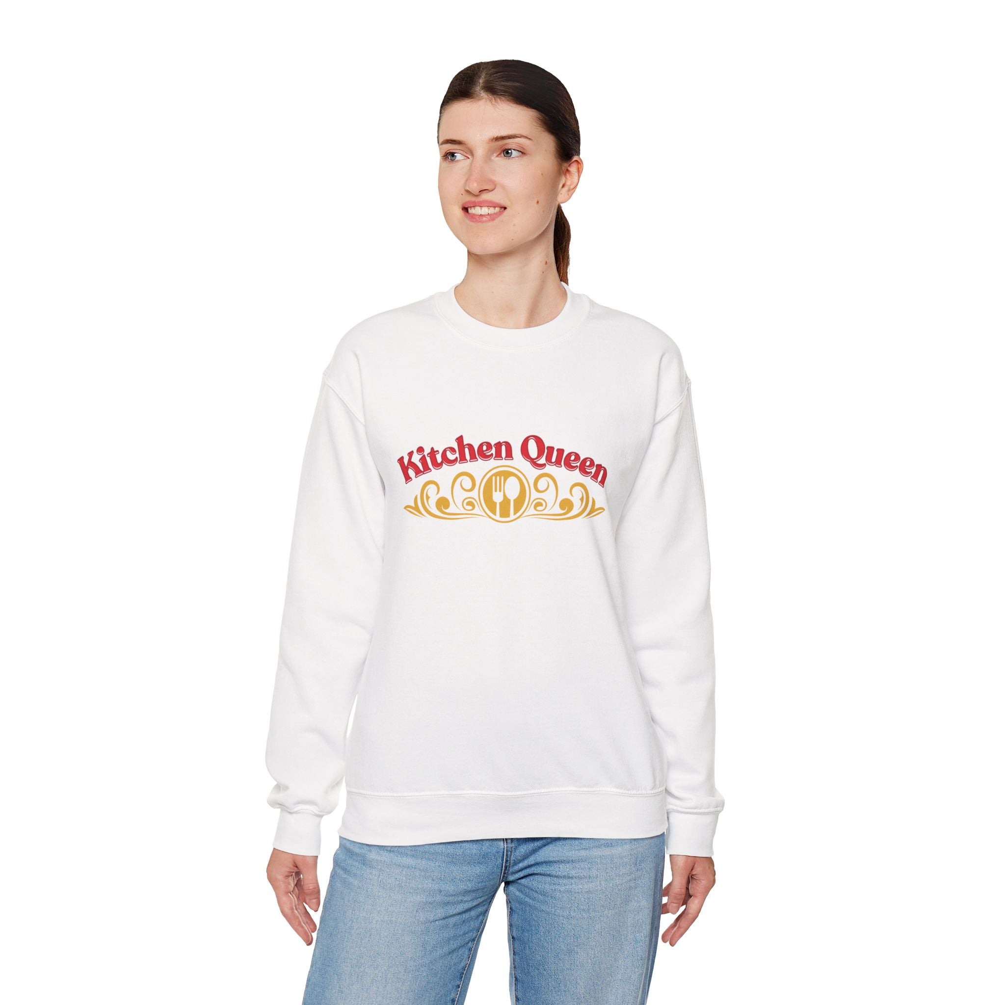 Kitchen Queen Crewneck Sweatshirt — Chef Mum Appreciation Gift